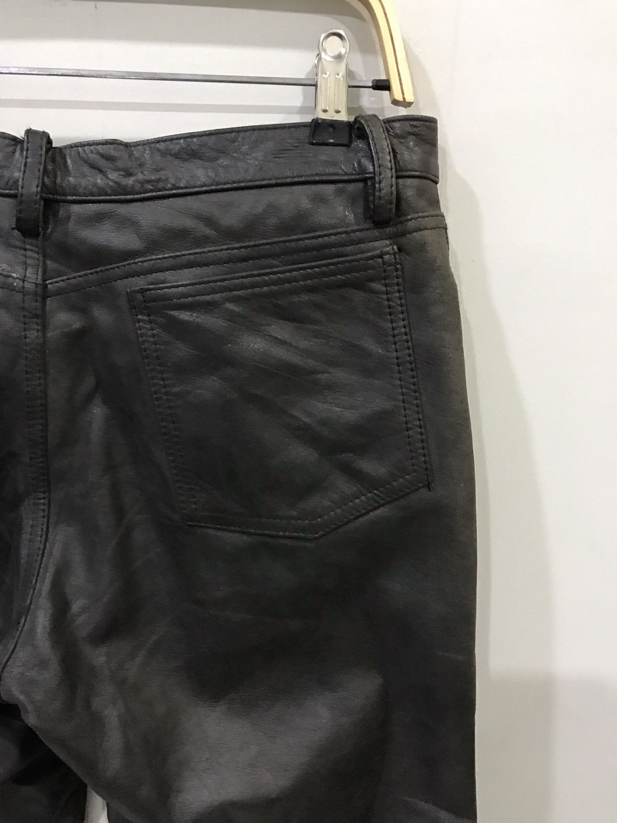 Genuine Leather × Japanese Brand DOMON HOMME Japan Real Sturdy Leather Pant Size US 31 - 10 Thumbnail