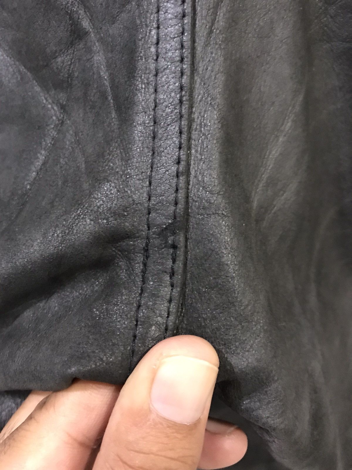 Genuine Leather × Japanese Brand DOMON HOMME Japan Real Sturdy Leather Pant Size US 31 - 18 Thumbnail