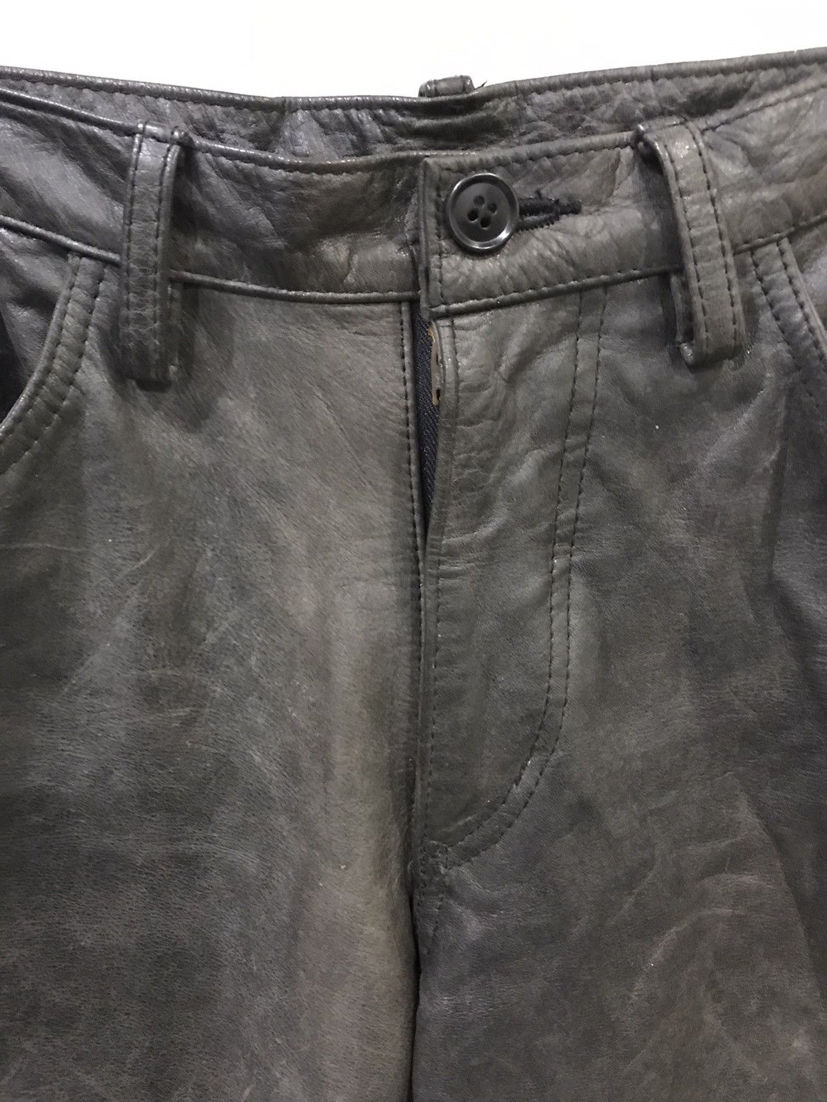 Genuine Leather × Japanese Brand DOMON HOMME Japan Real Sturdy Leather Pant Size US 31 - 8 Thumbnail