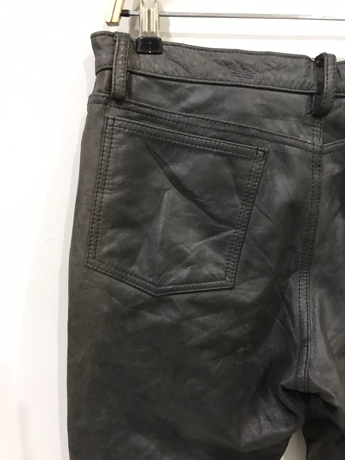 Genuine Leather × Japanese Brand DOMON HOMME Japan Real Sturdy Leather Pant Size US 31 - 11 Thumbnail