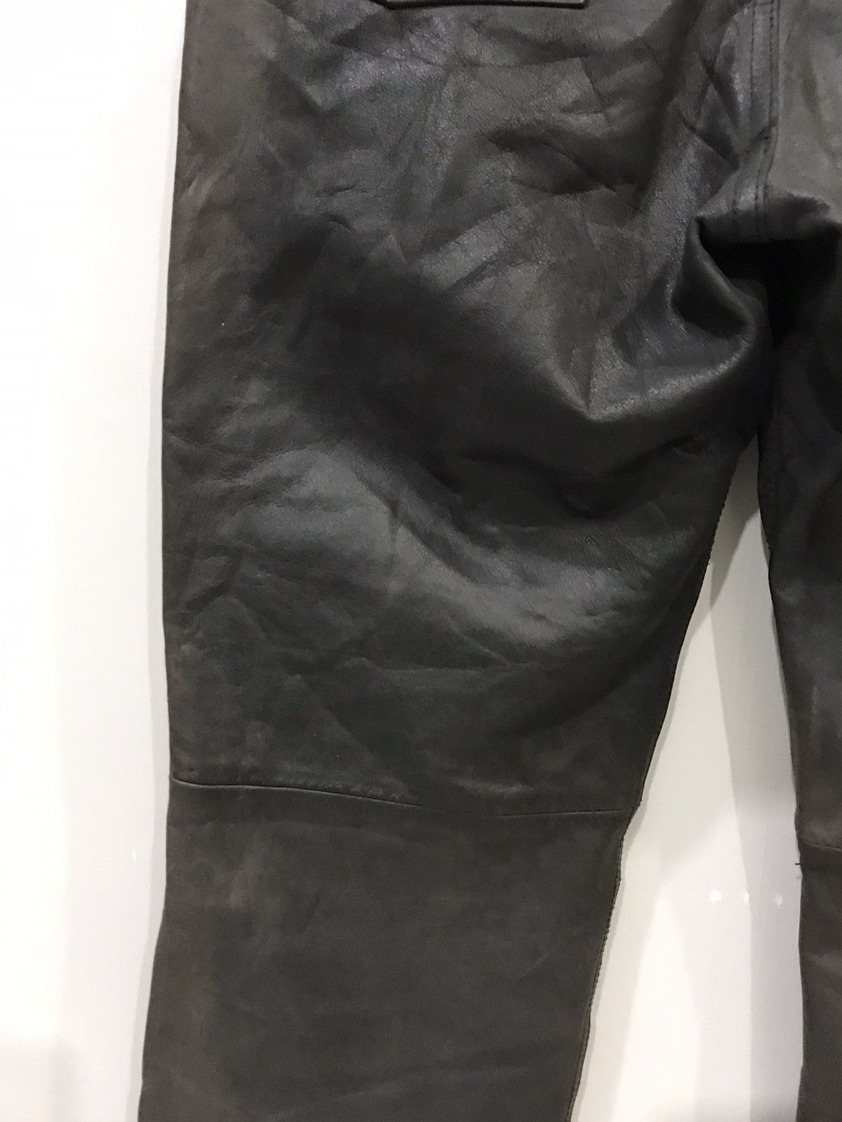 Genuine Leather × Japanese Brand DOMON HOMME Japan Real Sturdy Leather Pant Size US 31 - 13 Thumbnail
