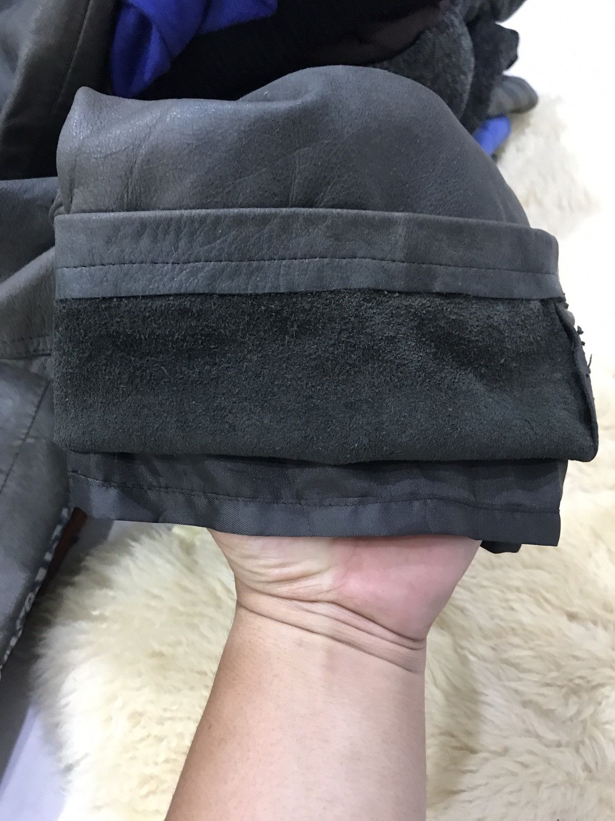 Genuine Leather × Japanese Brand DOMON HOMME Japan Real Sturdy Leather Pant Size US 31 - 19 Thumbnail