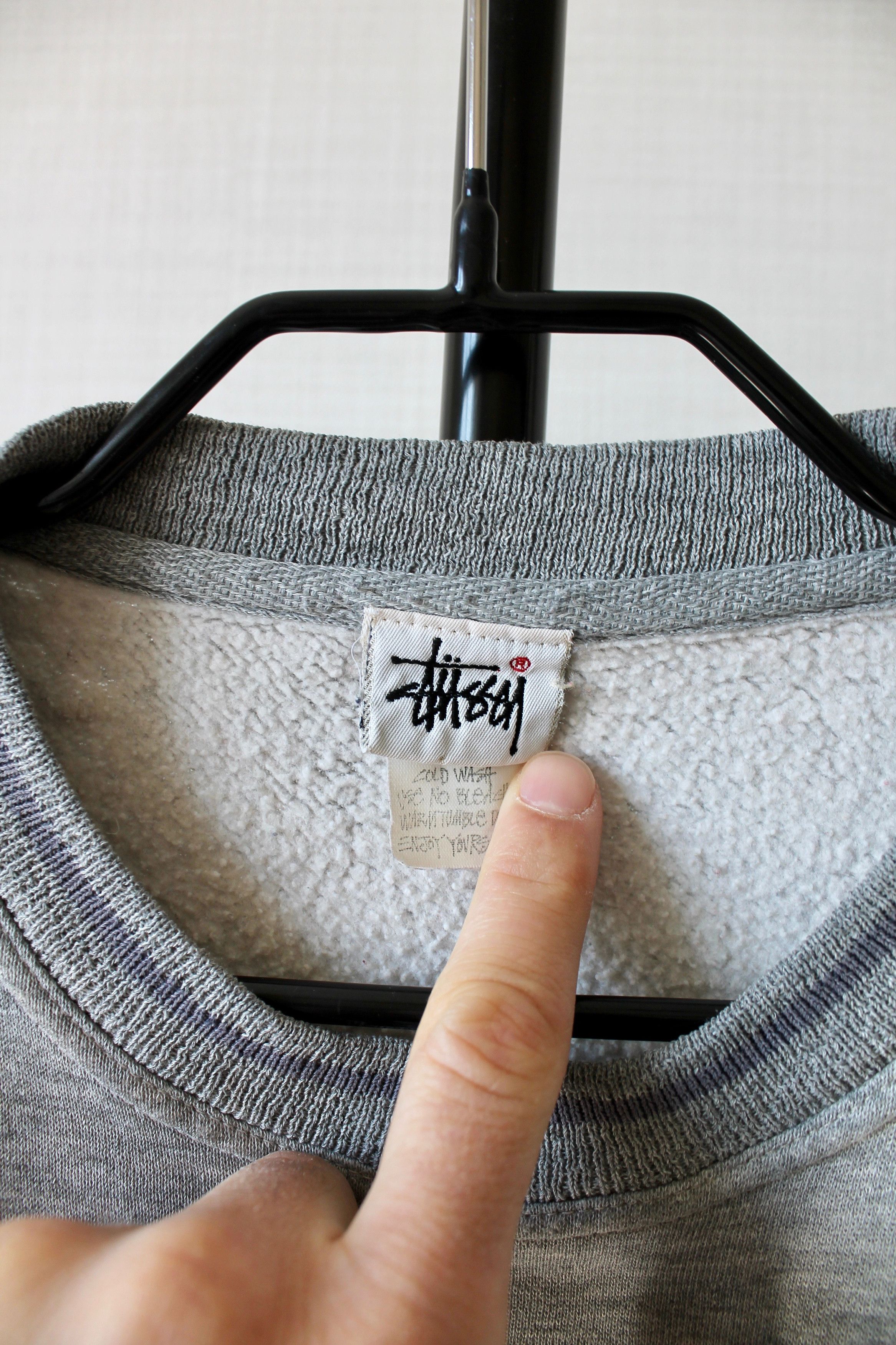 Stussy STUSSY Made in USA Sweatshirt Faded Gray Worn Size US L / EU 52-54 / 3 - 10 Thumbnail