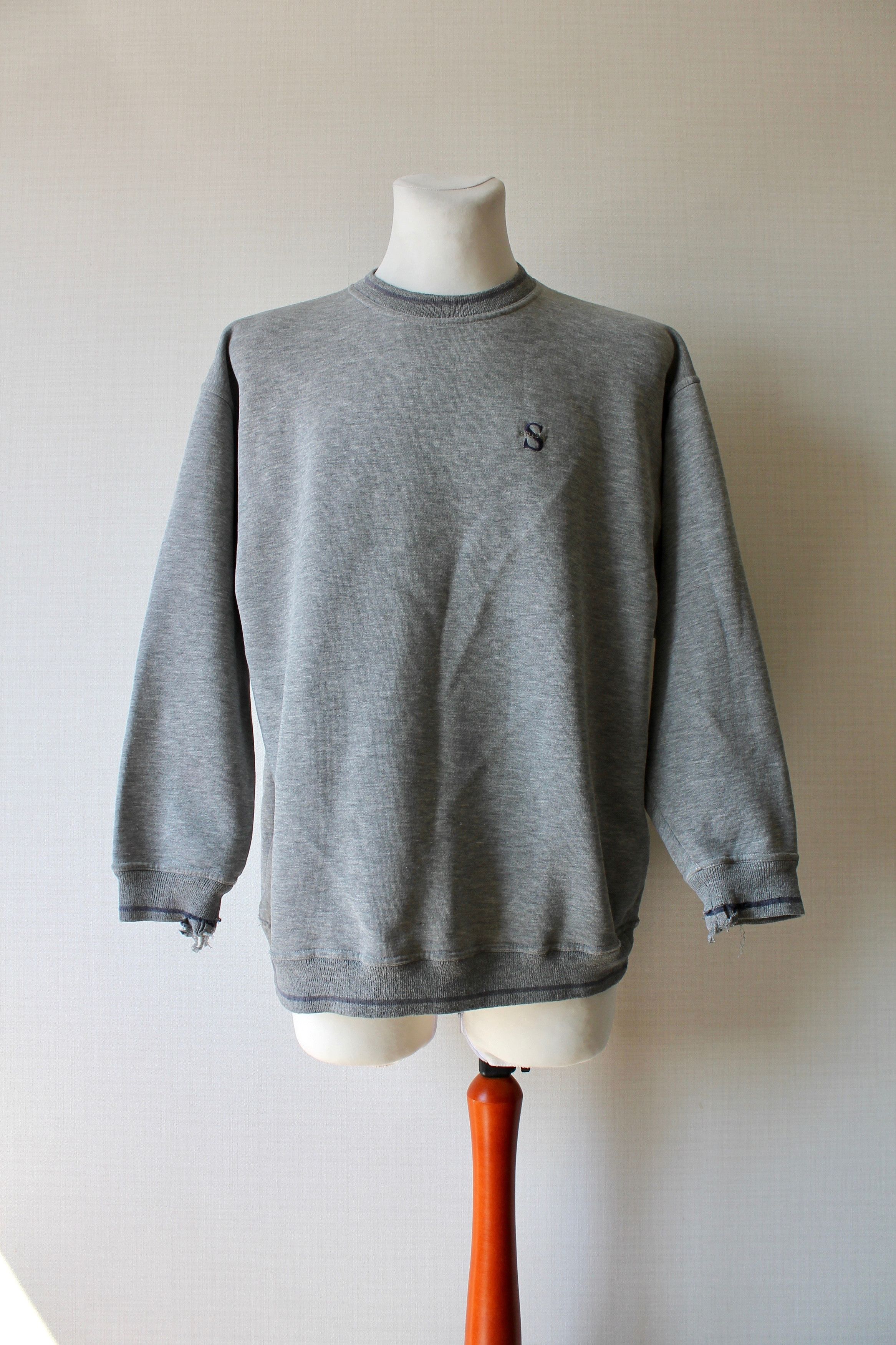 Stussy STUSSY Made in USA Sweatshirt Faded Gray Worn Size US L / EU 52-54 / 3 - 2 Thumbnail