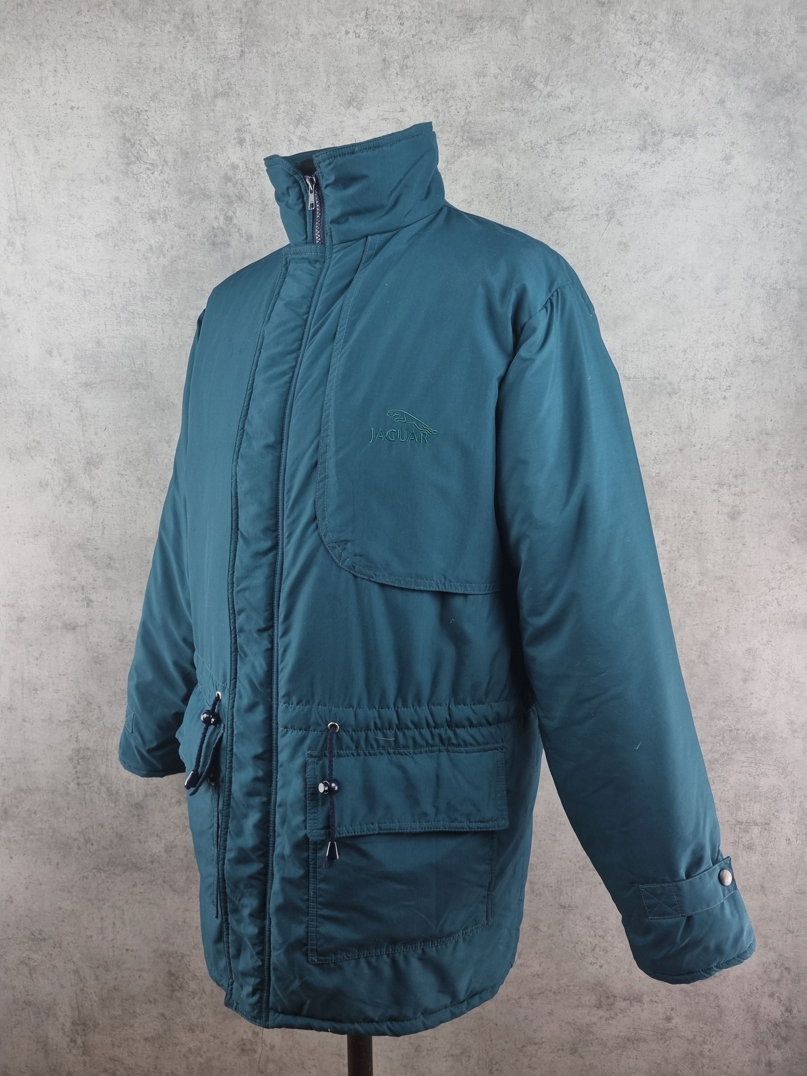 NASCAR Rare 80s JAGUAR Racing Vintage Parka Multi pockets Jacket Size US L / EU 52-54 / 3 - 3 Thumbnail