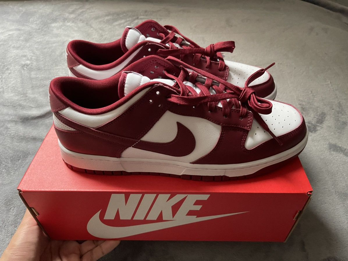 Nike Nike Dunk Low Team Red Size US 12 / EU 45 - 4 Thumbnail