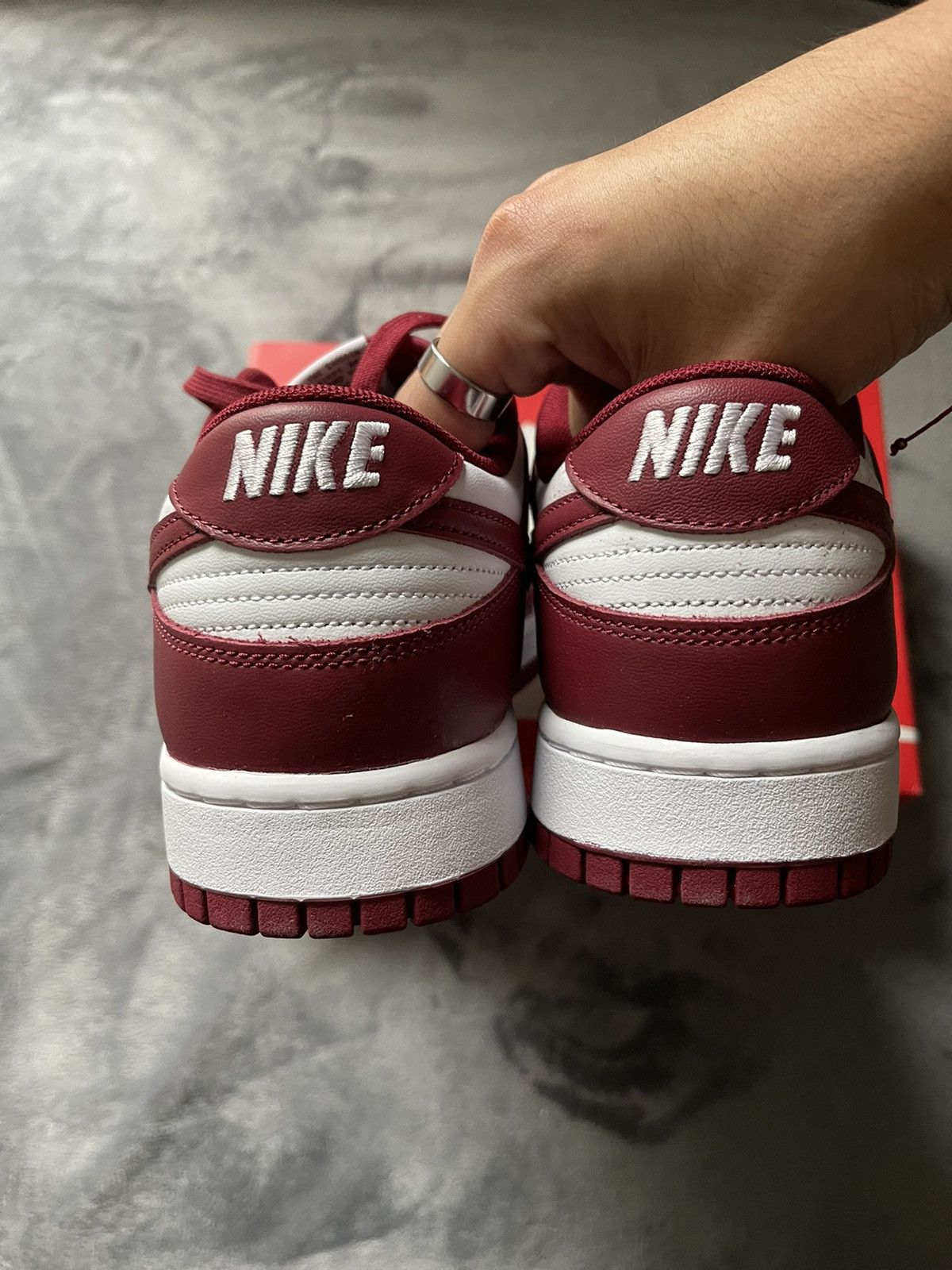 Nike Nike Dunk Low Team Red Size US 12 / EU 45 - 6 Thumbnail