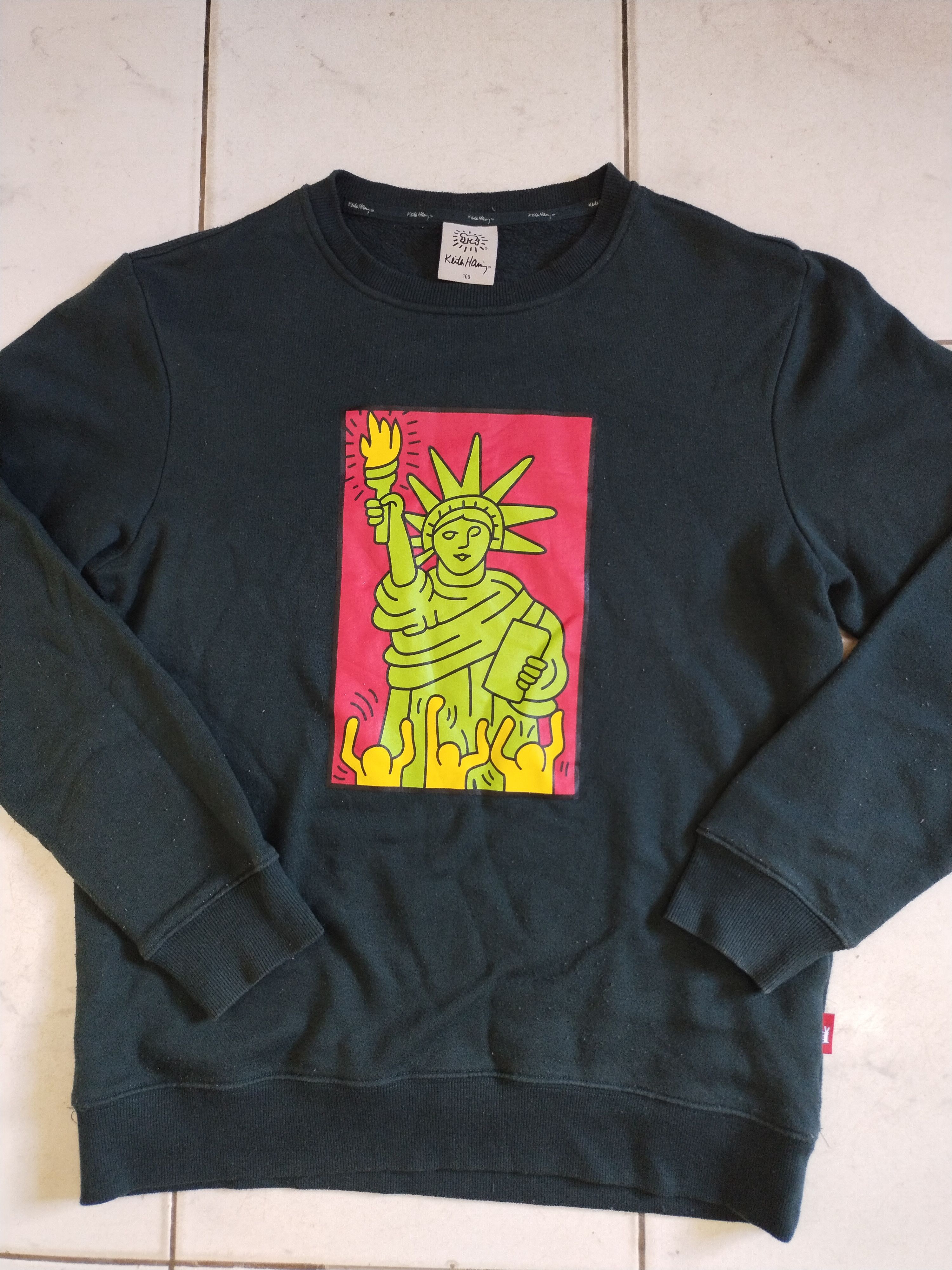 Keith Haring Keith Haring Sweatshirt Rare Pictures New York City Style Size US L / EU 52-54 / 3 - 1 Thumbnail