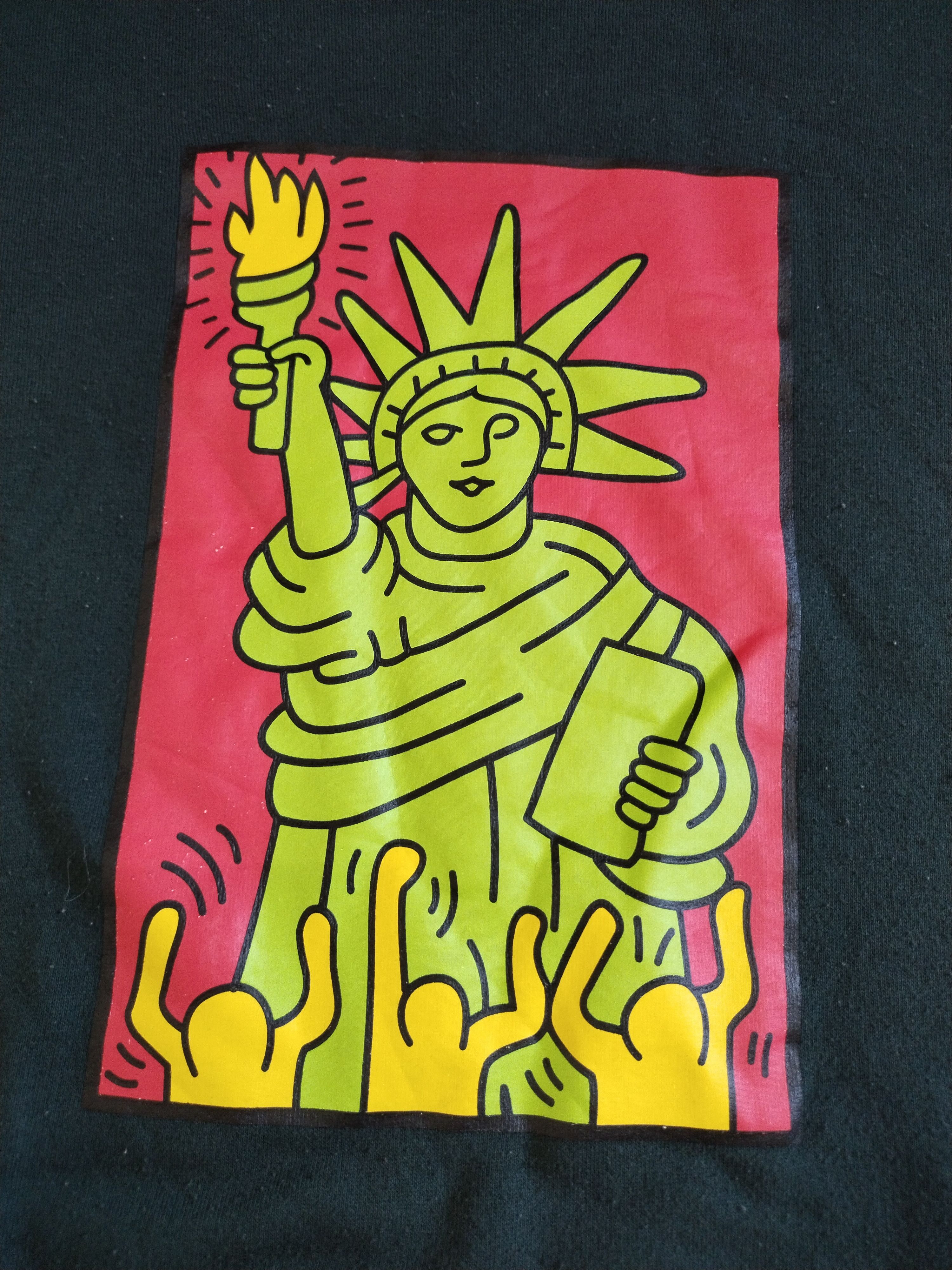 Keith Haring Keith Haring Sweatshirt Rare Pictures New York City Style Size US L / EU 52-54 / 3 - 2 Thumbnail