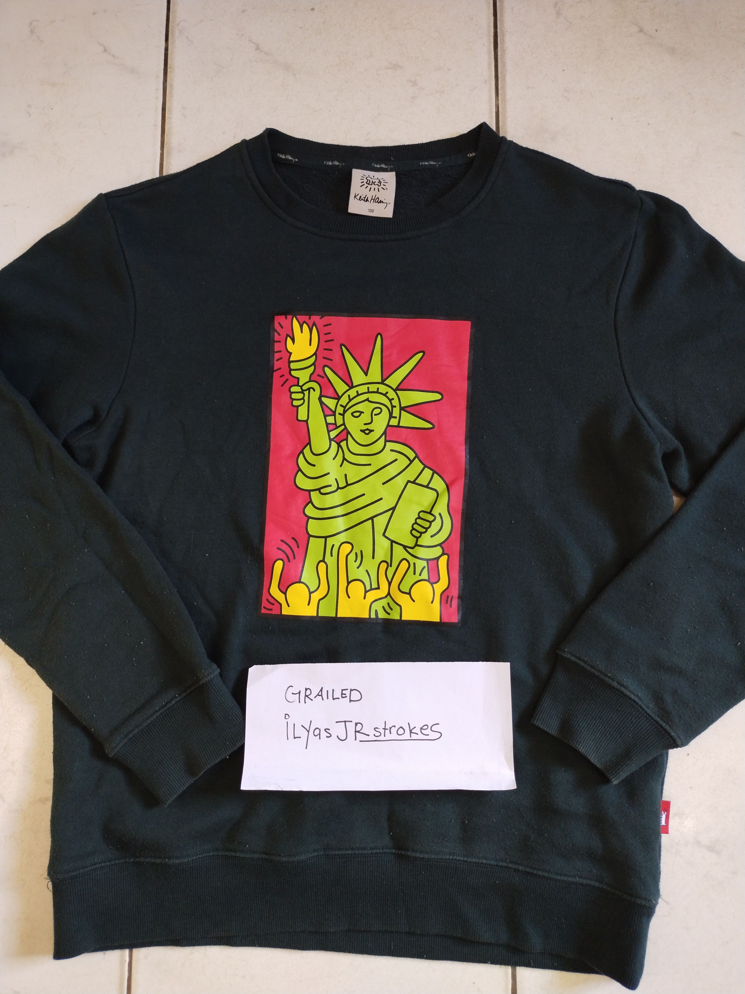 Keith Haring Keith Haring Sweatshirt Rare Pictures New York City Style Size US L / EU 52-54 / 3 - 12 Thumbnail