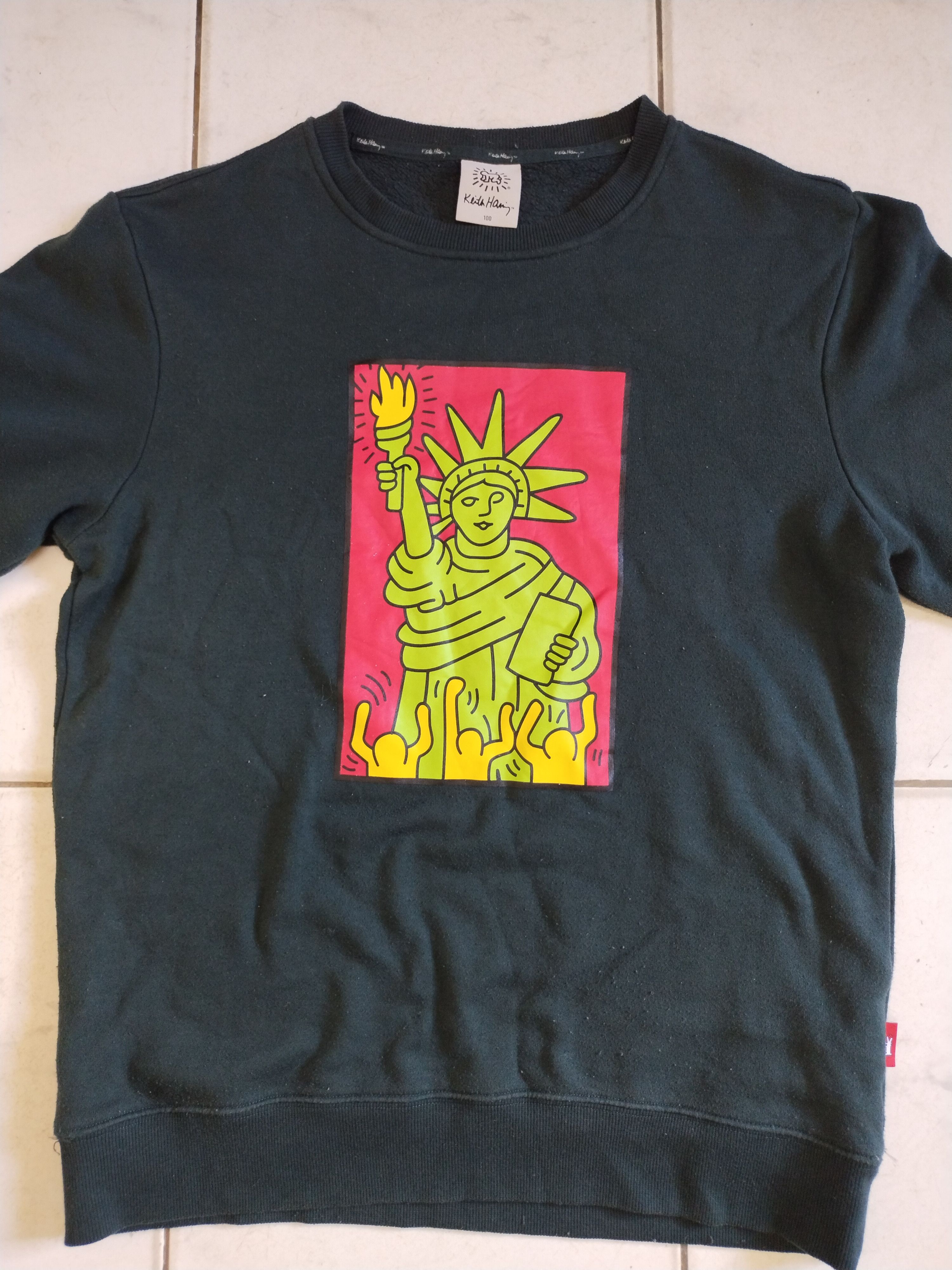 Keith Haring Keith Haring Sweatshirt Rare Pictures New York City Style Size US L / EU 52-54 / 3 - 3 Thumbnail