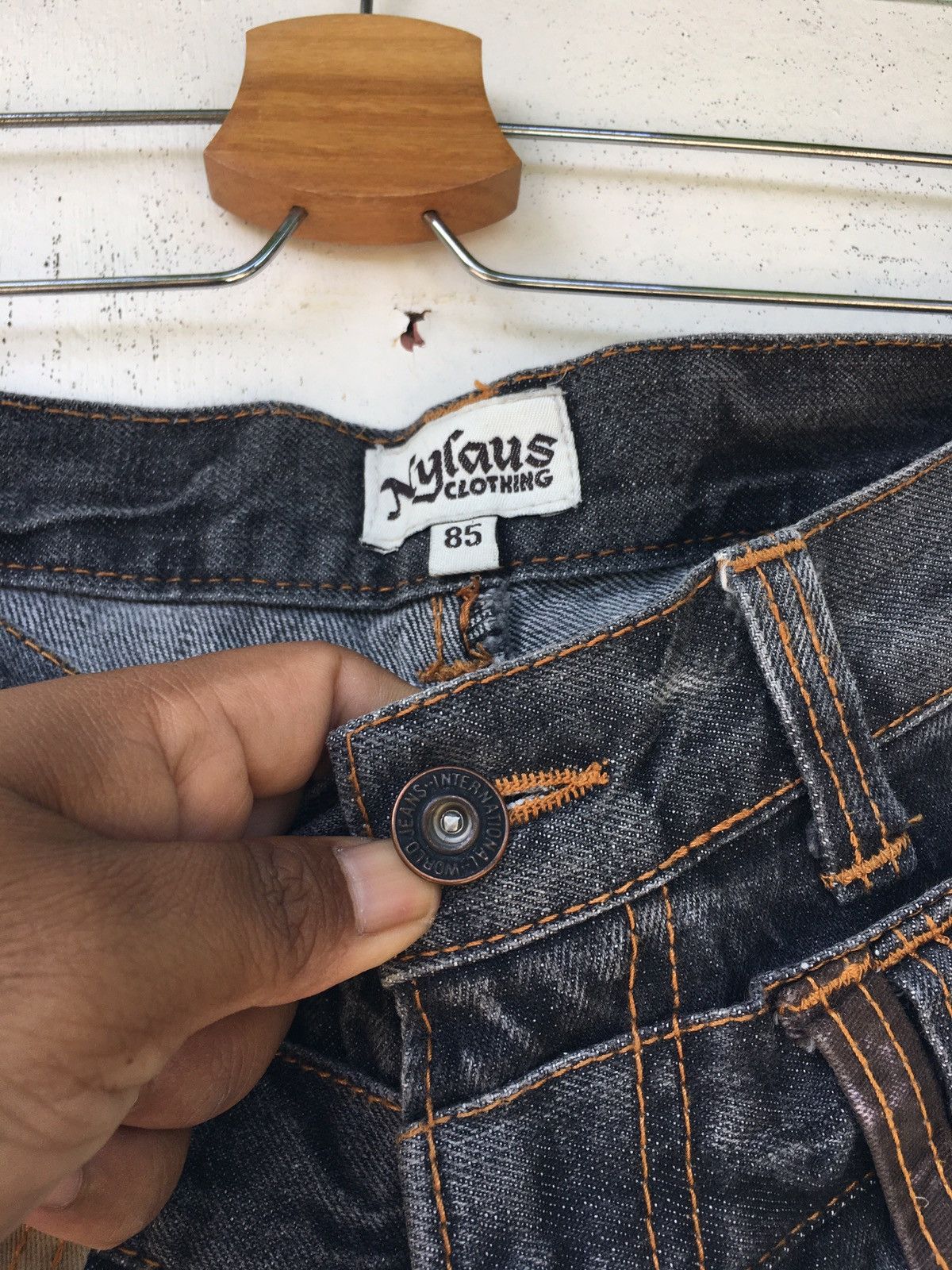 Japanese Brand Rare Vintage Nylaus Clothing Denim /Jeans Size US 33 - 9 Thumbnail