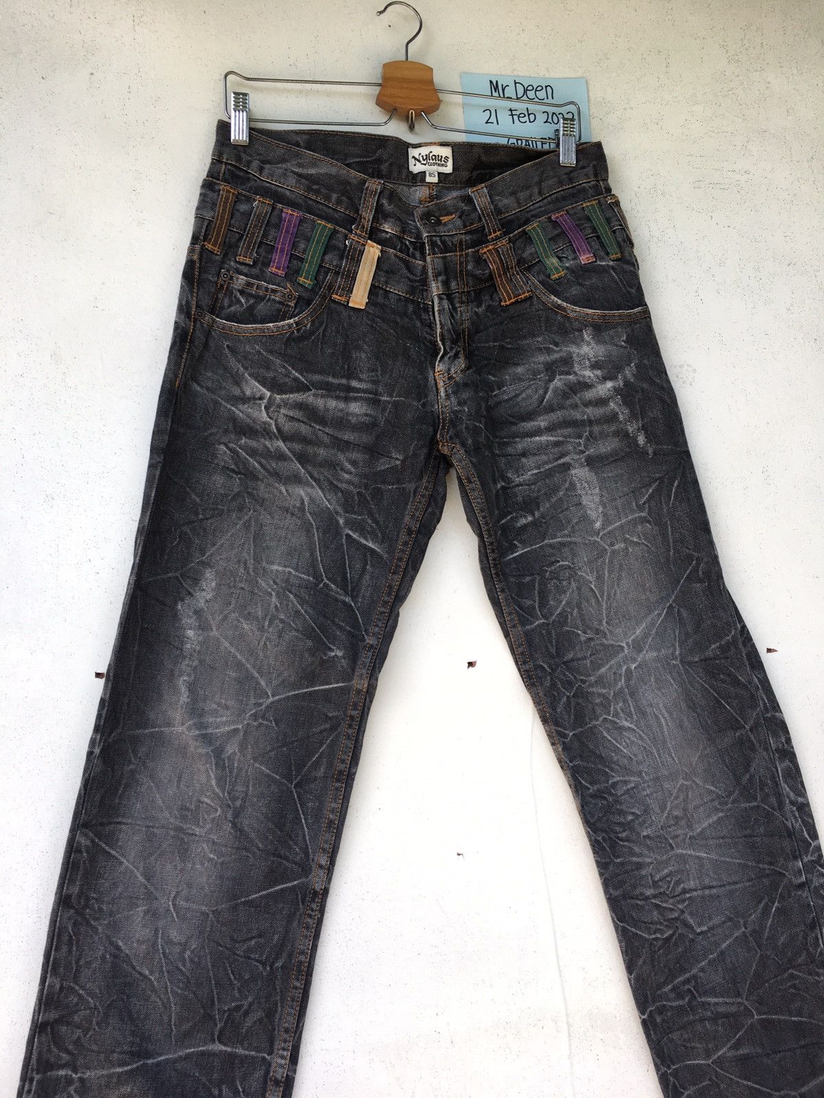 Japanese Brand Rare Vintage Nylaus Clothing Denim /Jeans Size US 33 - 5 Thumbnail