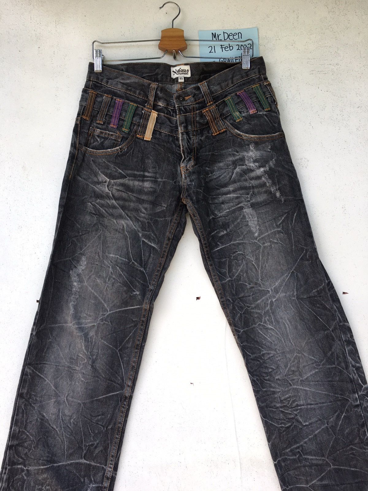 Japanese Brand Rare Vintage Nylaus Clothing Denim /Jeans Size US 33 - 4 Thumbnail