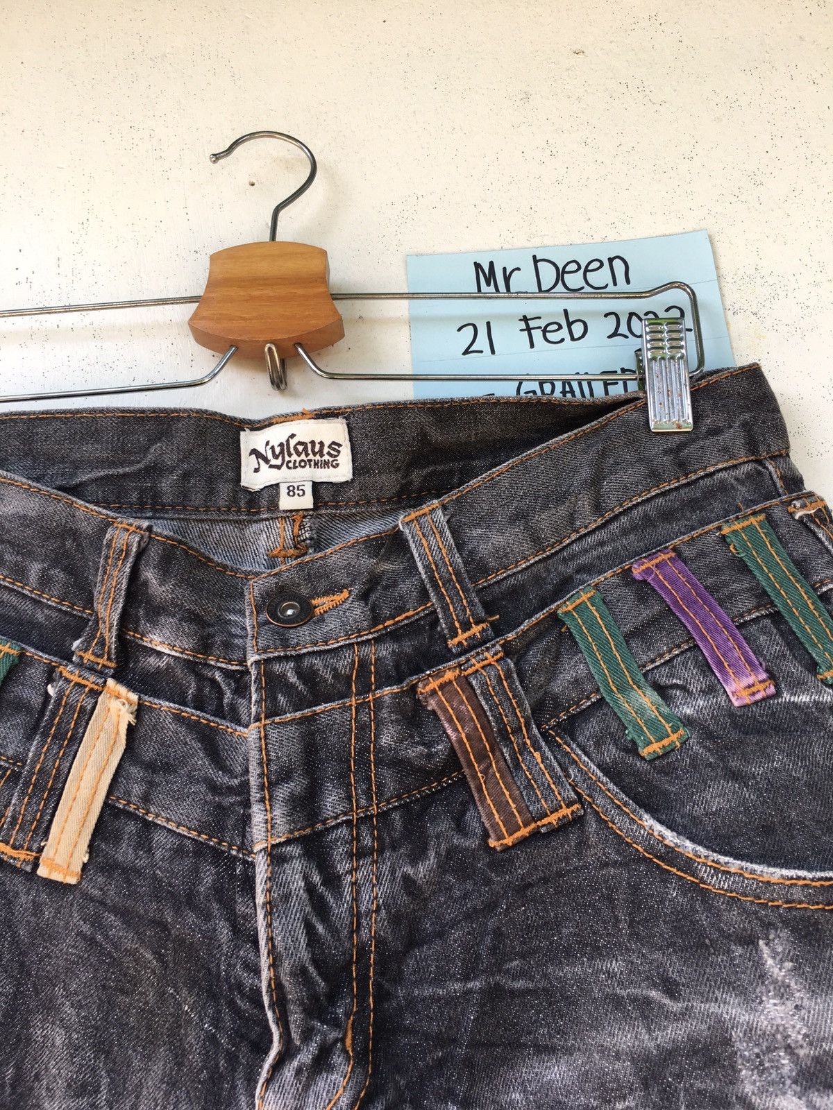 Japanese Brand Rare Vintage Nylaus Clothing Denim /Jeans Size US 33 - 7 Thumbnail