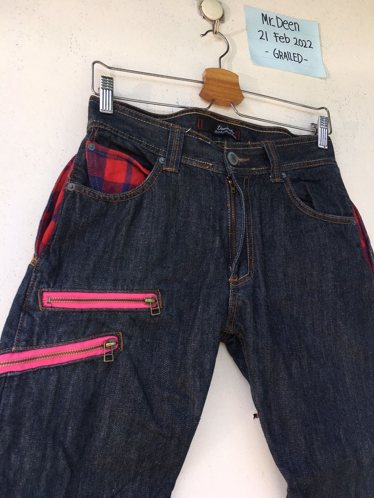 Japanese Brand Rare Vintage Dominate Handcrafted Jeans / Denim Size US 30 / EU 46 - 16 Thumbnail