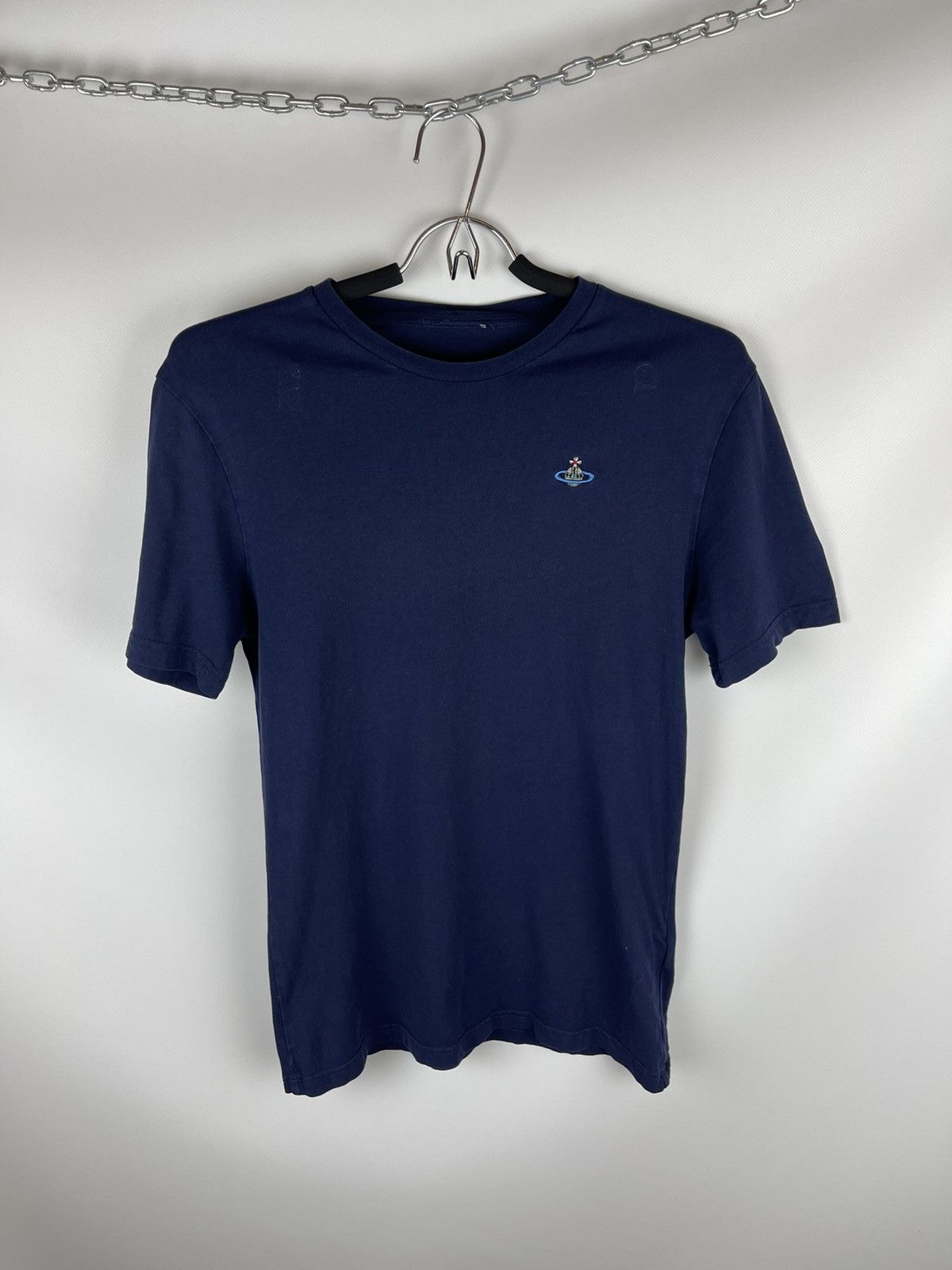 Vivienne Westwood Vivienne Westwood blue navy logo tee shirt Size US XS / EU 42 / 0 - 1 Thumbnail