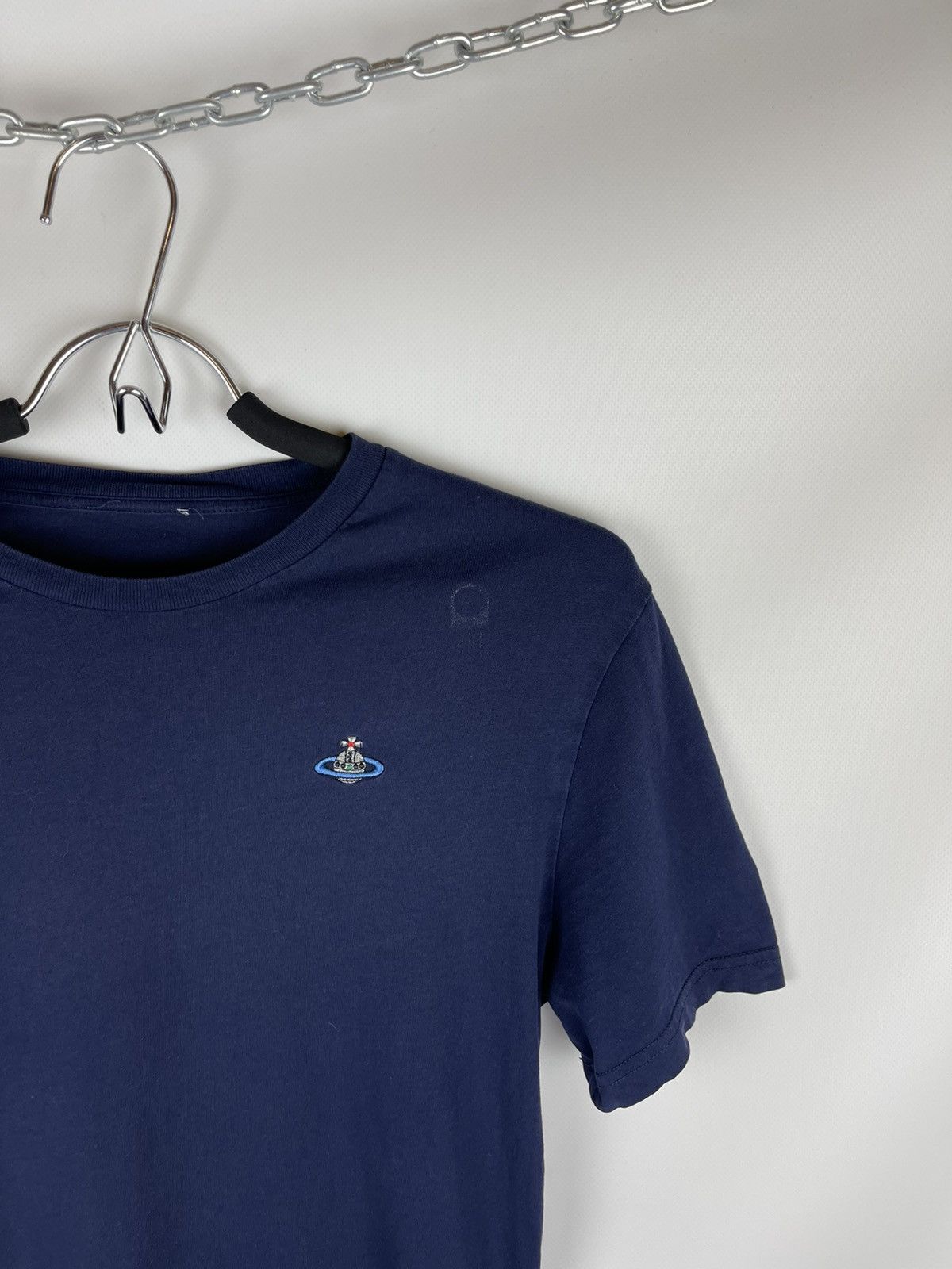 Vivienne Westwood Vivienne Westwood blue navy logo tee shirt Size US XS / EU 42 / 0 - 4 Thumbnail