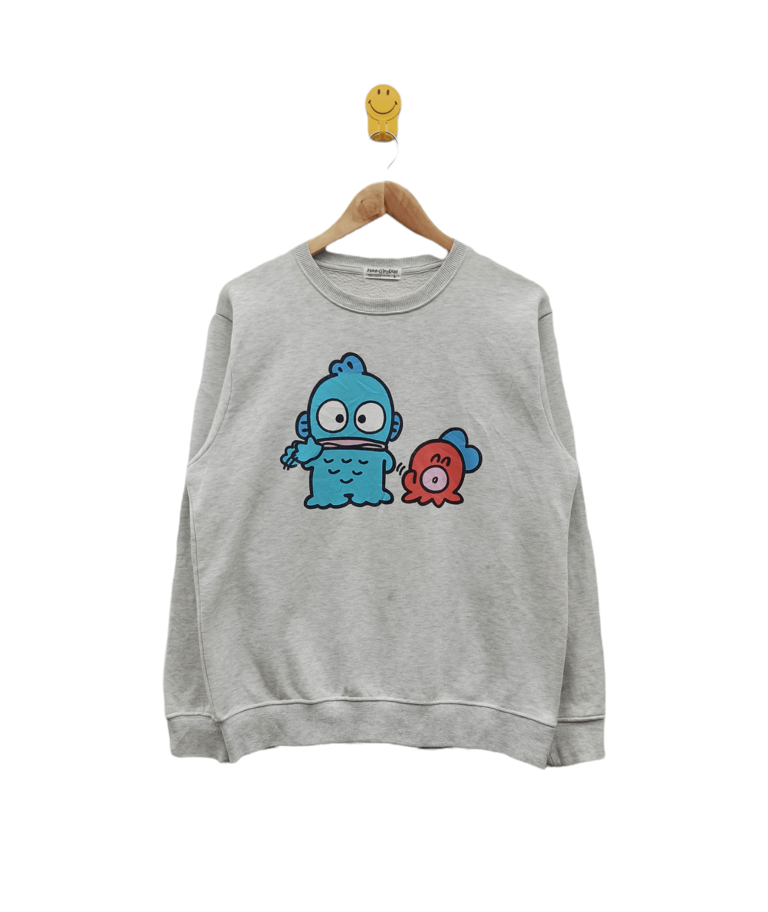 Anime × Cartoon Network × Japanese Brand Japanese Sanrio Cartoon Hangyodon Sweatshirt Size US L / EU 52-54 / 3 - 1 Thumbnail