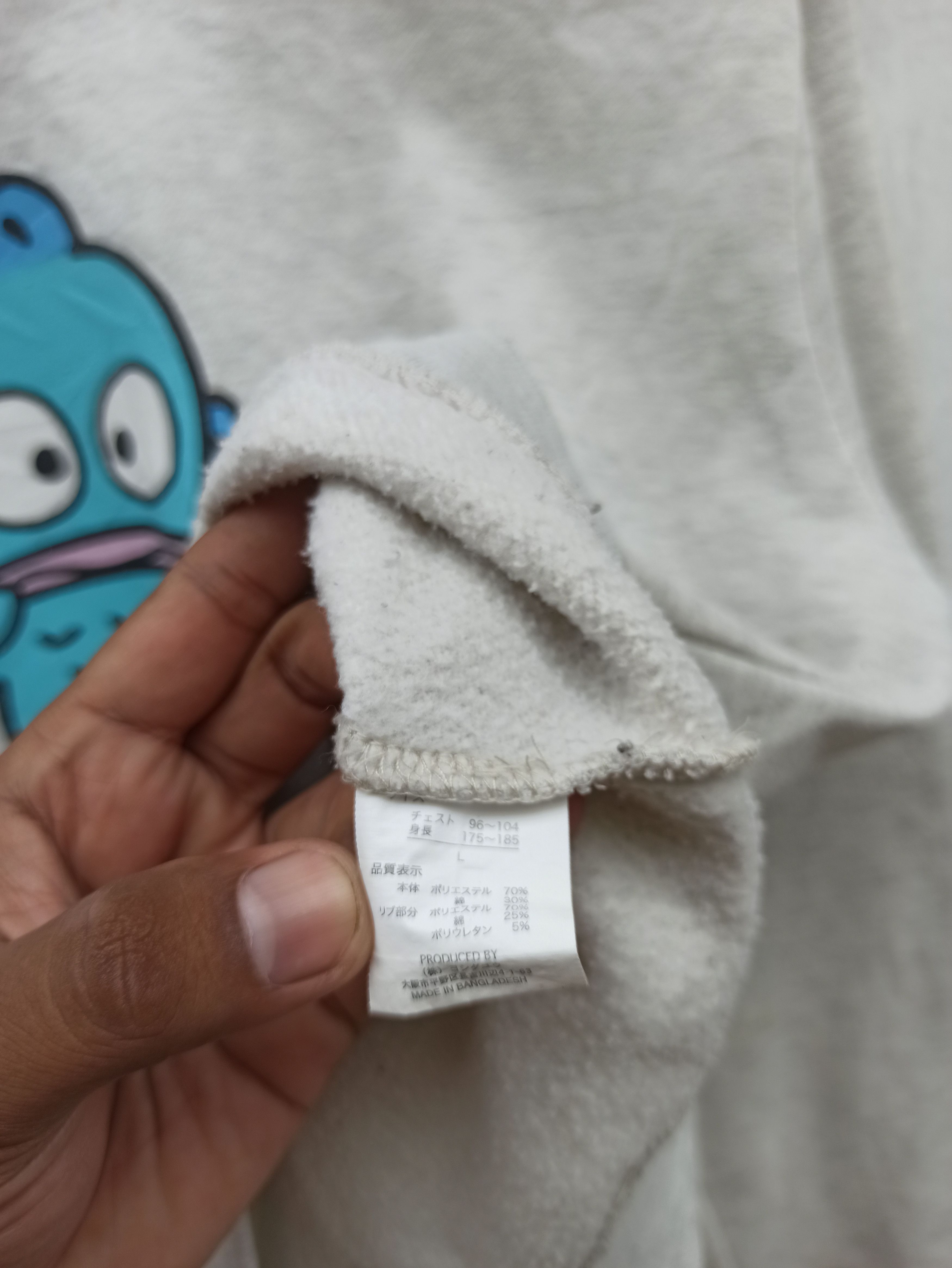 Anime × Cartoon Network × Japanese Brand Japanese Sanrio Cartoon Hangyodon Sweatshirt Size US L / EU 52-54 / 3 - 5 Thumbnail