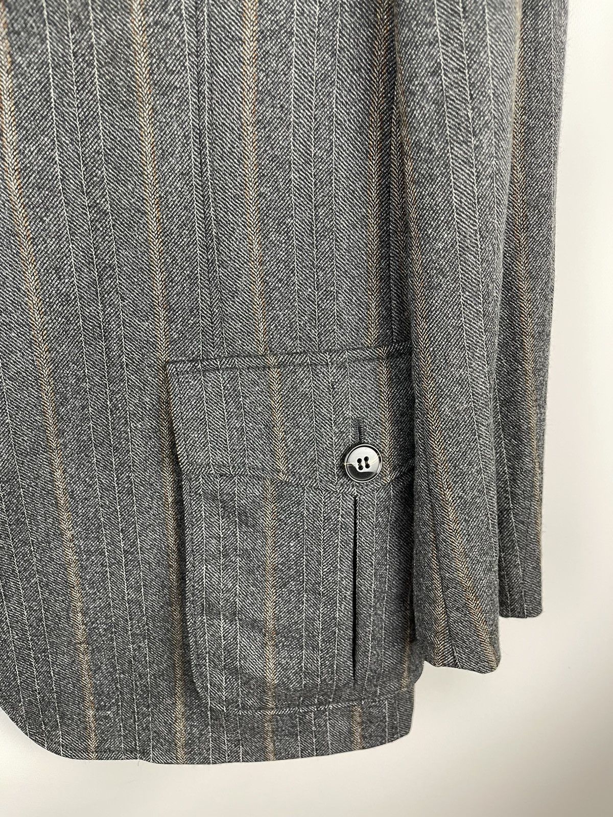 Suitsupply Suitsupply striped wool blazer jacket with zip lining Size 42R - 17 Thumbnail