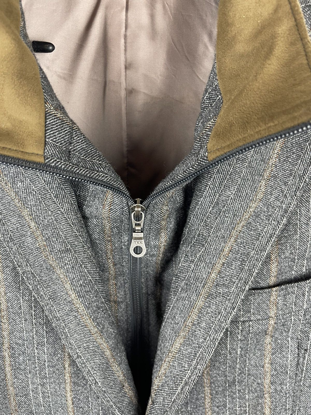 Suitsupply Suitsupply striped wool blazer jacket with zip lining Size 42R - 10 Thumbnail