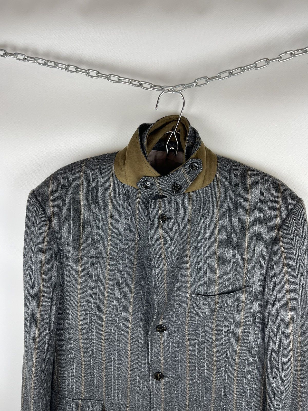 Suitsupply Suitsupply striped wool blazer jacket with zip lining Size 42R - 11 Thumbnail
