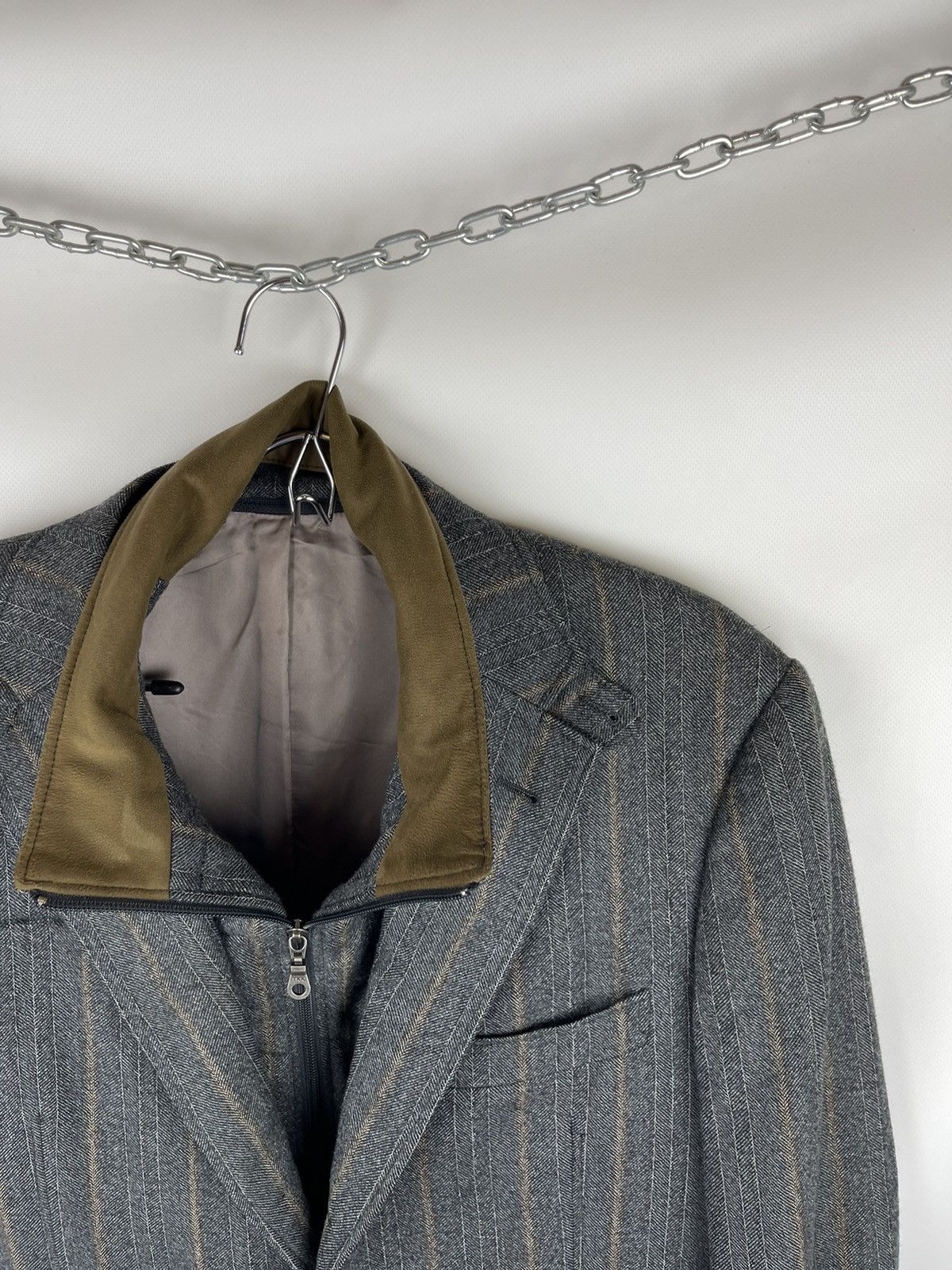 Suitsupply Suitsupply striped wool blazer jacket with zip lining Size 42R - 7 Thumbnail