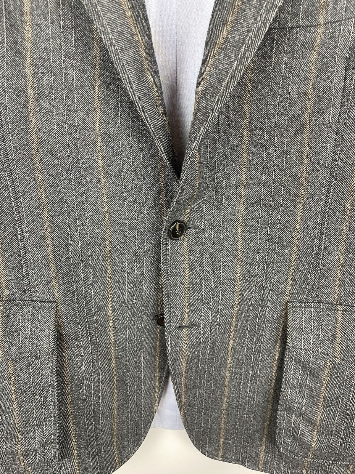 Suitsupply Suitsupply striped wool blazer jacket with zip lining Size 42R - 18 Thumbnail