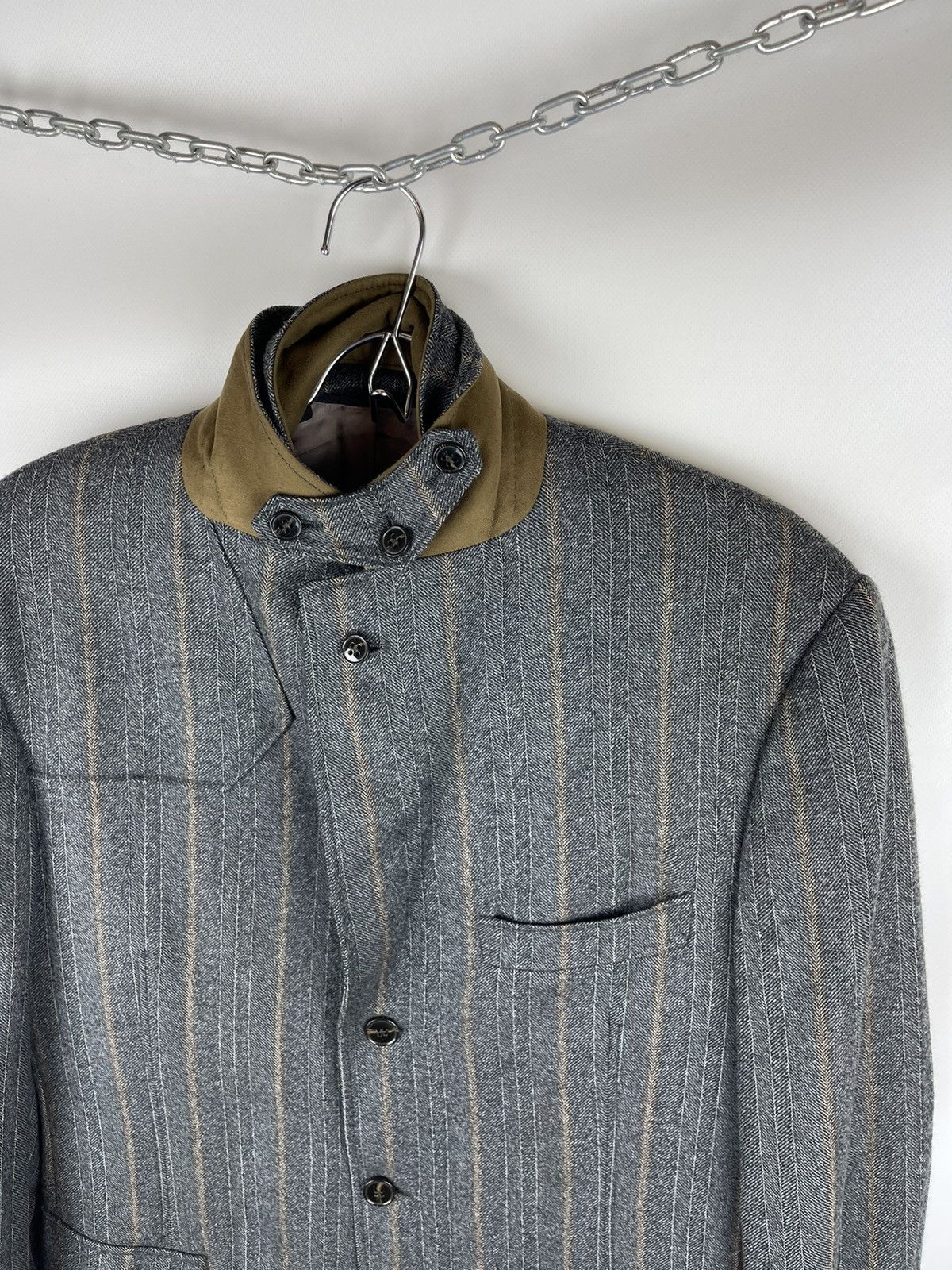 Suitsupply Suitsupply striped wool blazer jacket with zip lining Size 42R - 12 Thumbnail
