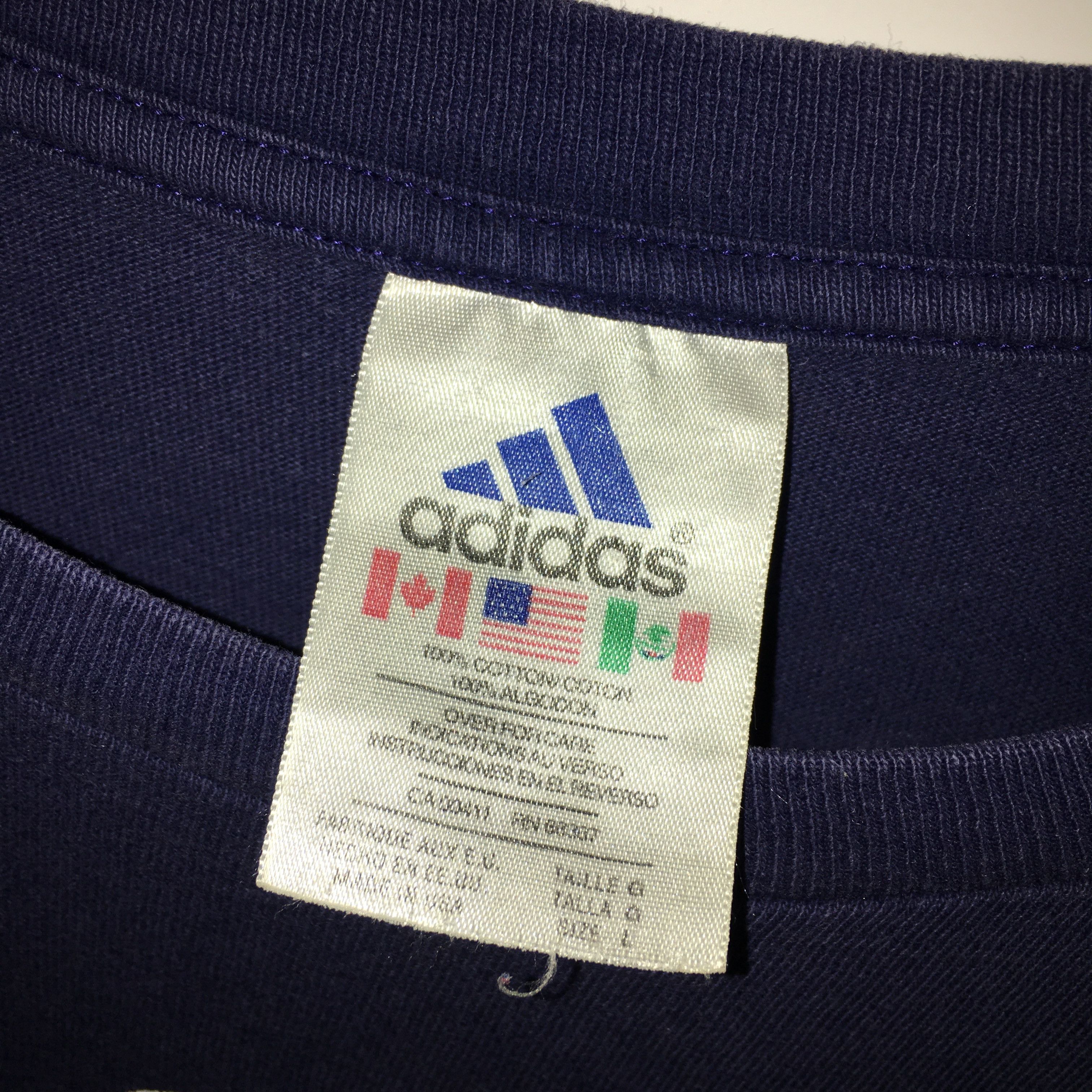 Adidas × Vintage Vintage 90s Adidas Baller Basketball Made in USA T-Shirt Size US S / EU 44-46 / 1 - 5 Thumbnail