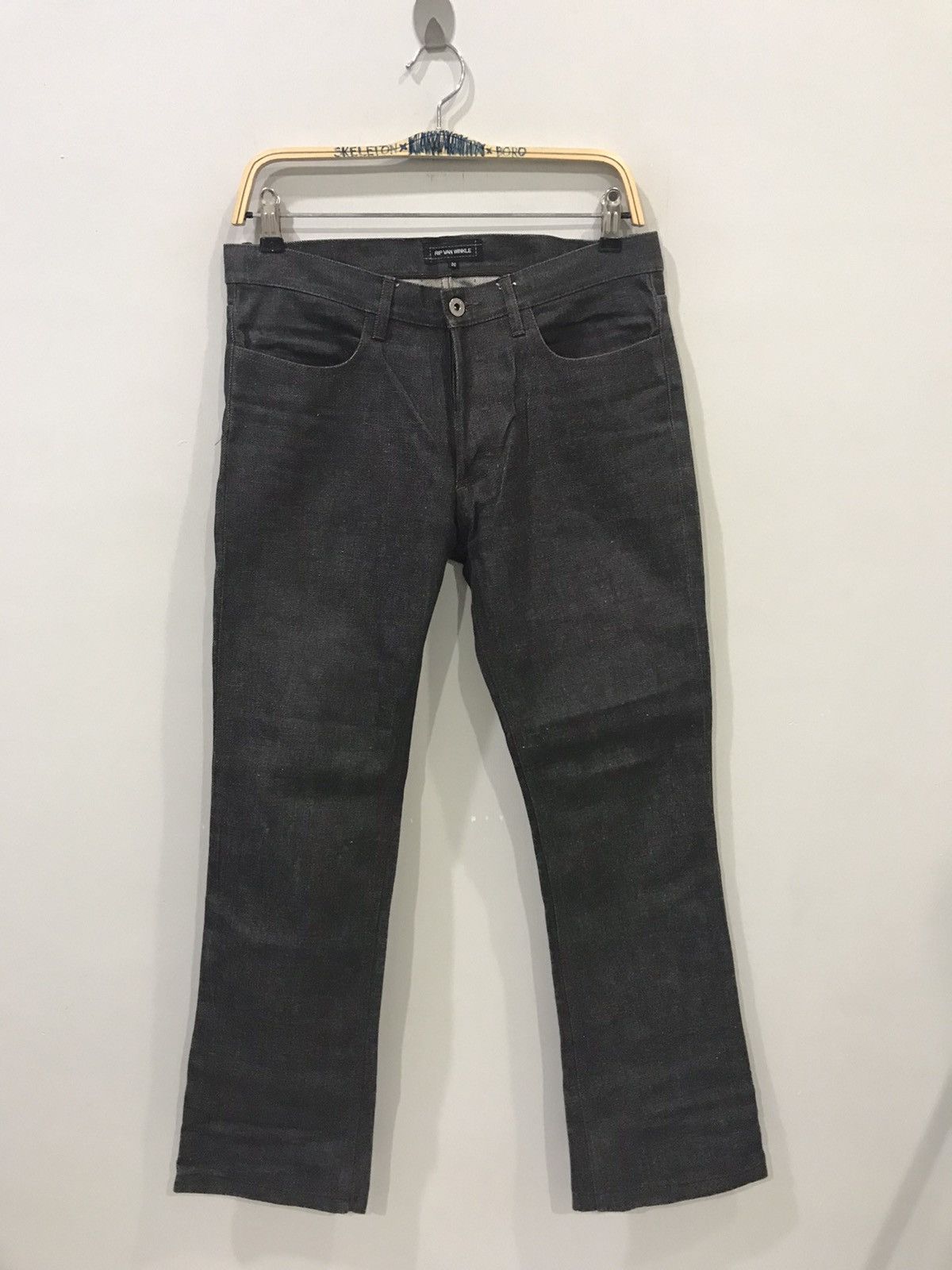 Japanese Brand × RIPVANWINKLE Luxury RIP VAN WINKLE Japanese Designer Sturdy Biker Denim Size US 31 - 1 Thumbnail