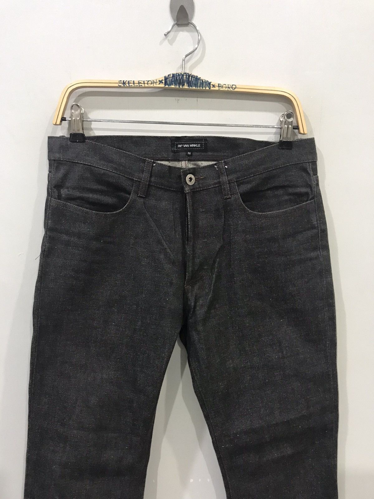 Japanese Brand × RIPVANWINKLE Luxury RIP VAN WINKLE Japanese Designer Sturdy Biker Denim Size US 31 - 2 Thumbnail