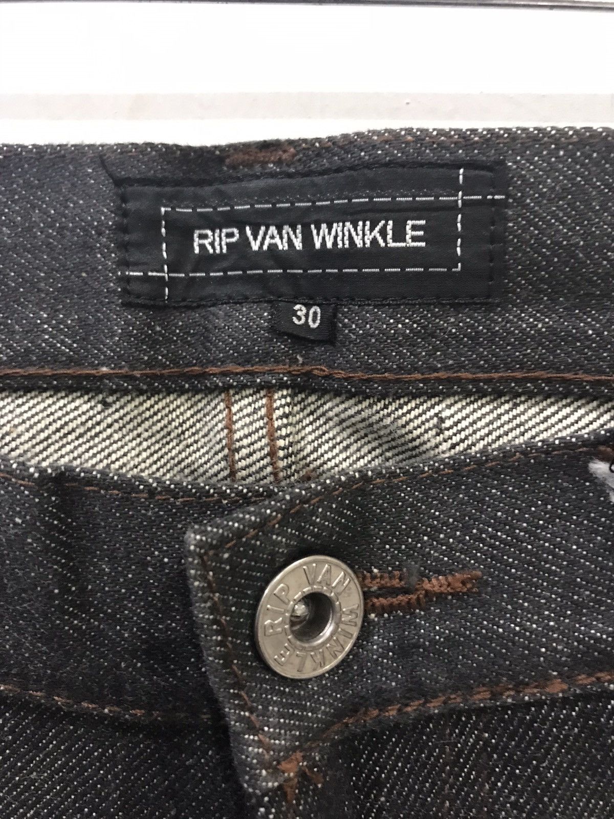 Japanese Brand × RIPVANWINKLE Luxury RIP VAN WINKLE Japanese Designer Sturdy Biker Denim Size US 31 - 4 Thumbnail