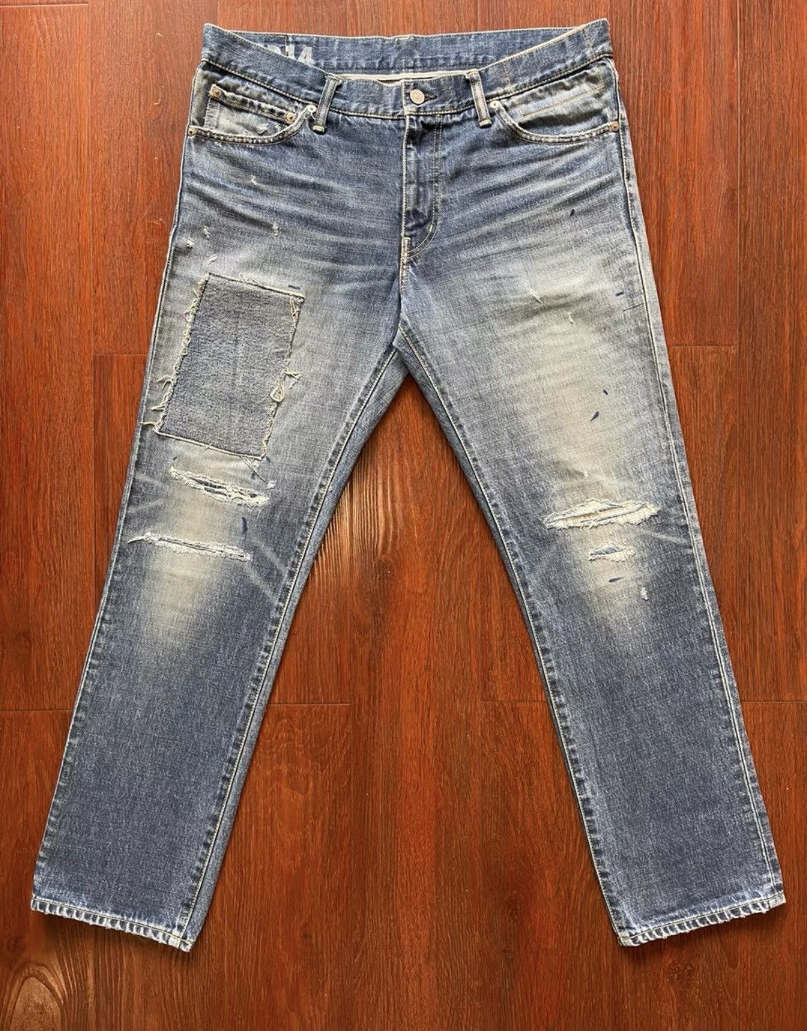 Visvim VISVIM 19SS SOCIAL SCULPTURE 04 D14 DAMAGED-14 WASHED DENIM