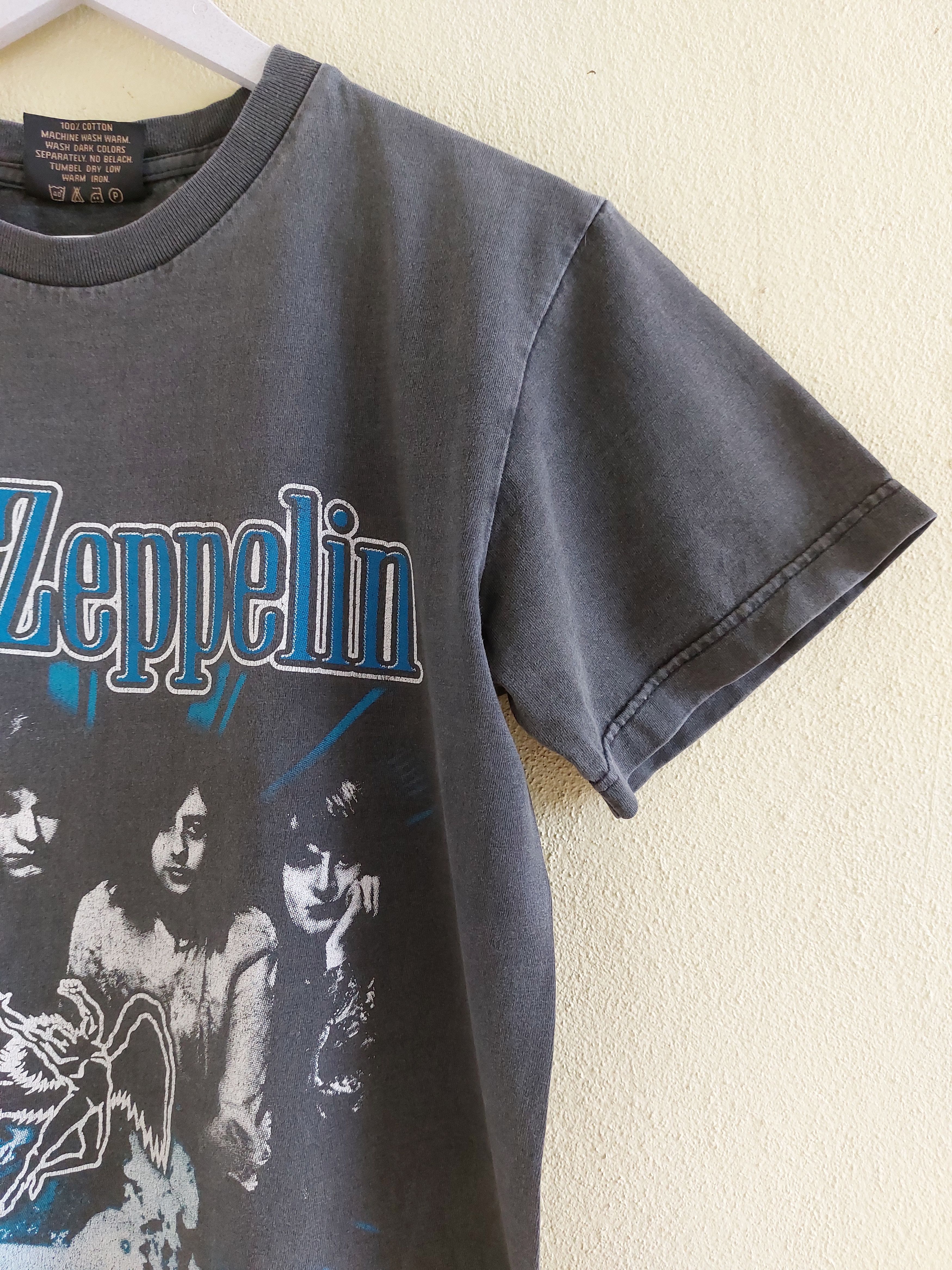 Led Zeppelin LED ZEPPELIN vintage 90's t-shirt made in USA by SOLID ROCK Size US S / EU 44-46 / 1 - 2 Thumbnail