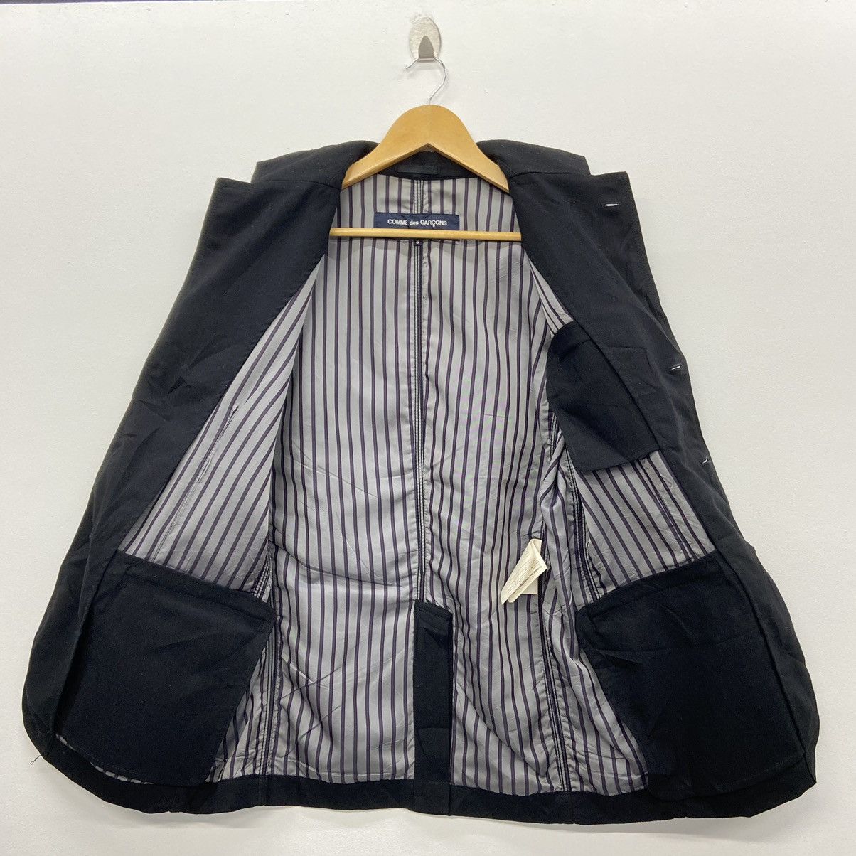 Comme des Garcons Homme × Japanese Brand × Rei Kawakubo Rare!! COMME DES GARCONS HOMME blazer AD 2005 Size 38S - 7 Thumbnail