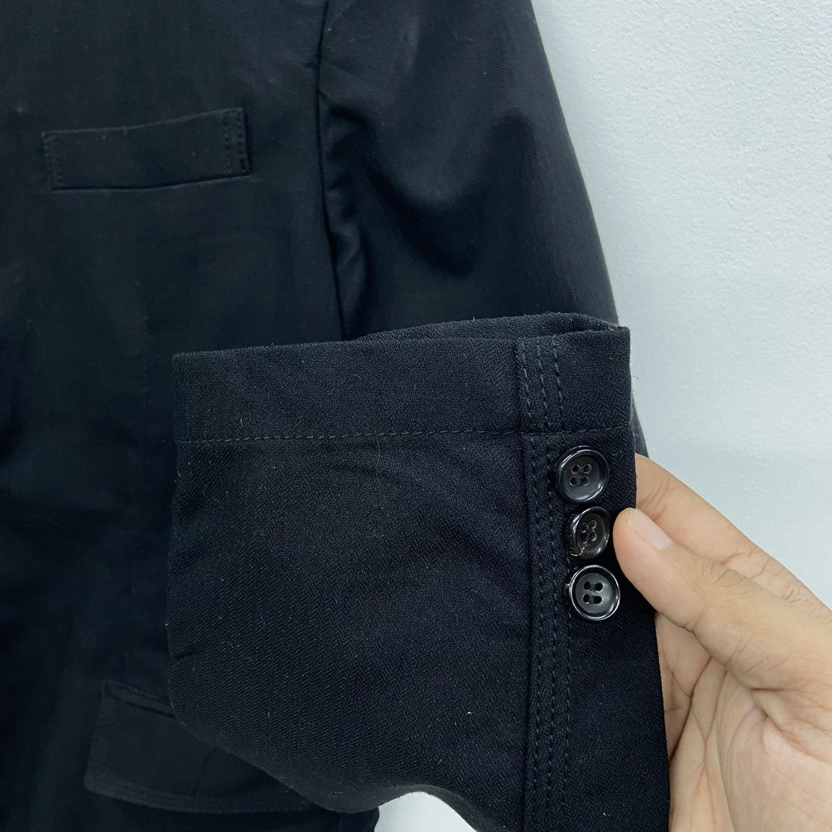 Comme des Garcons Homme × Japanese Brand × Rei Kawakubo Rare!! COMME DES GARCONS HOMME blazer AD 2005 Size 38S - 5 Thumbnail