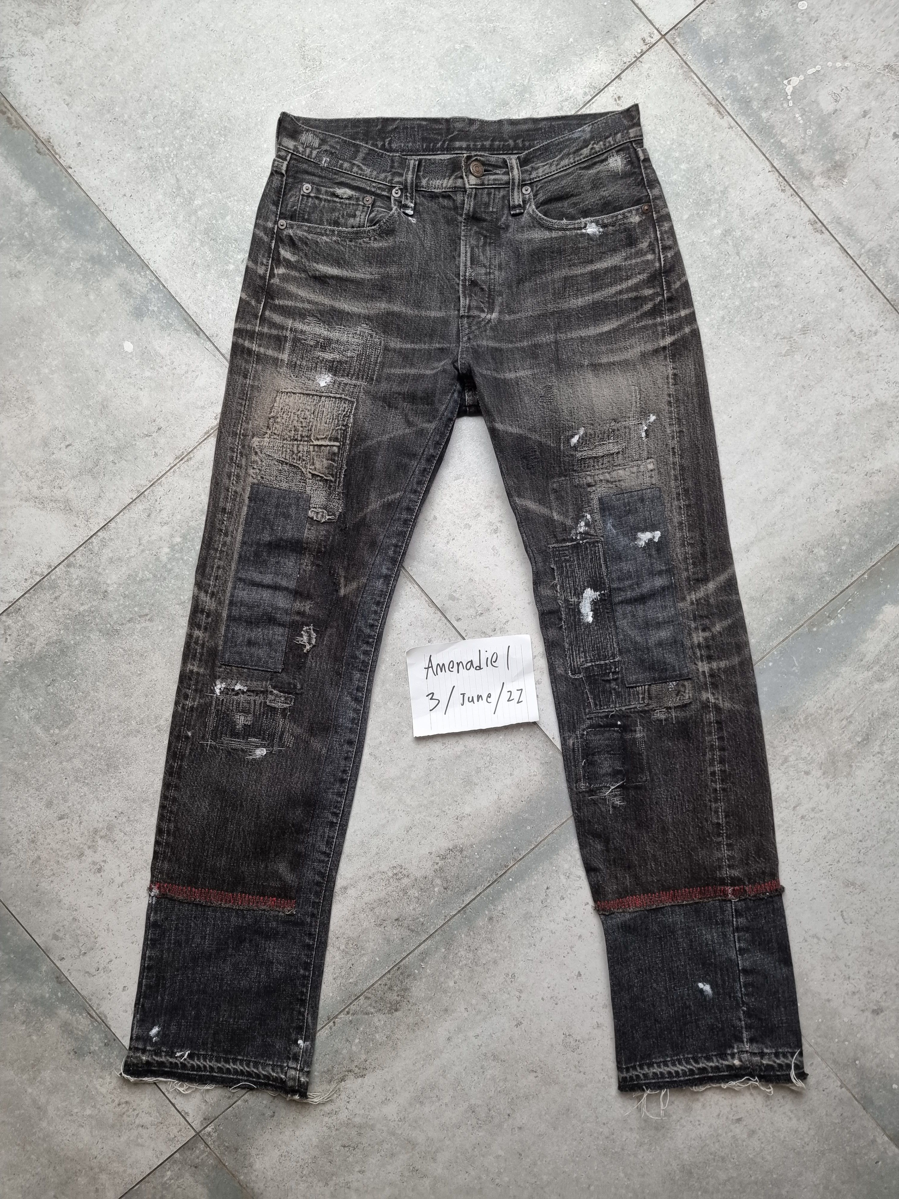 Kapital Kapital Destroyed Boro Denim Jeans Size US 31 - 6 Thumbnail