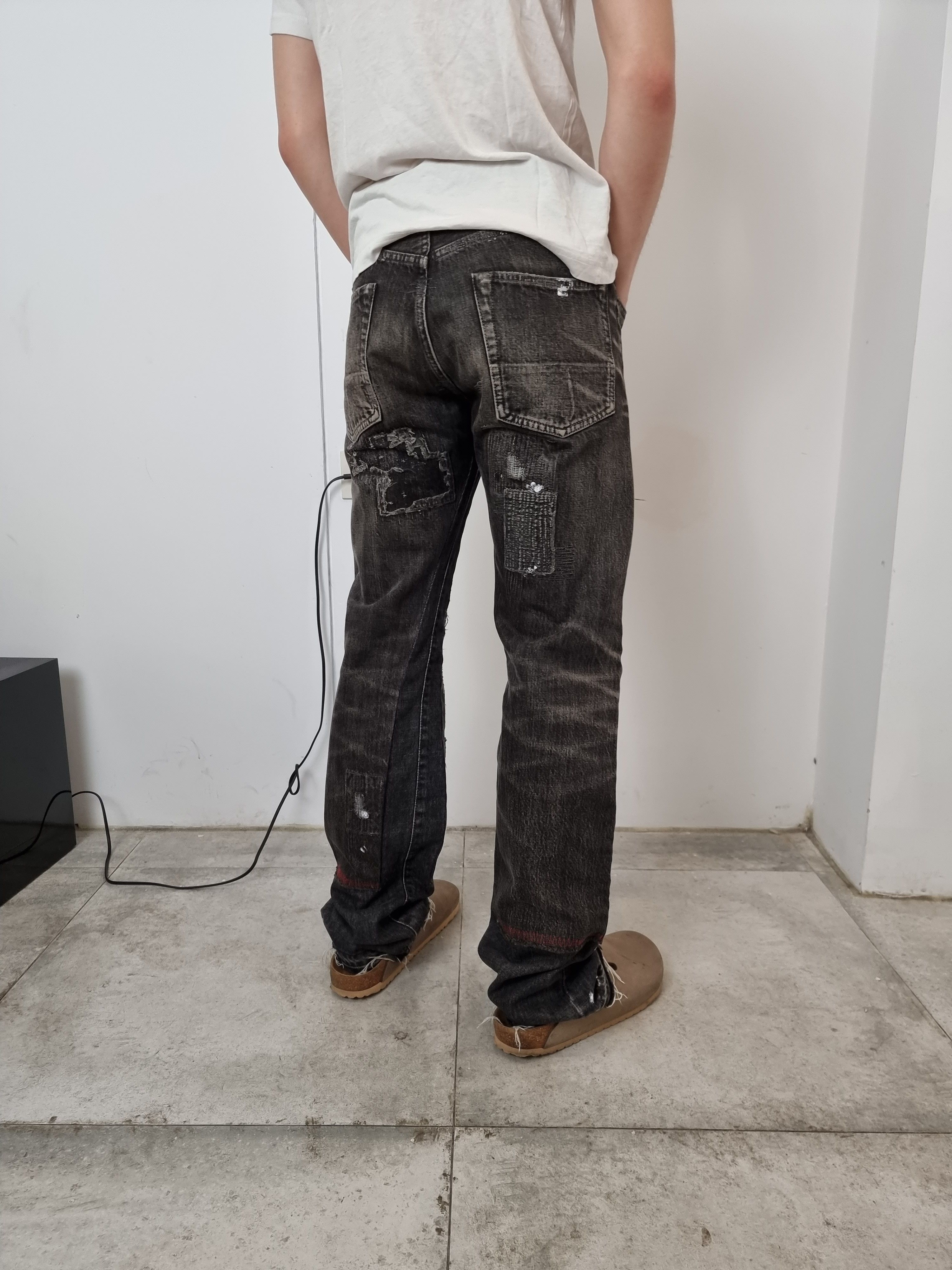Kapital Kapital Destroyed Boro Denim Jeans Size US 31 - 5 Thumbnail