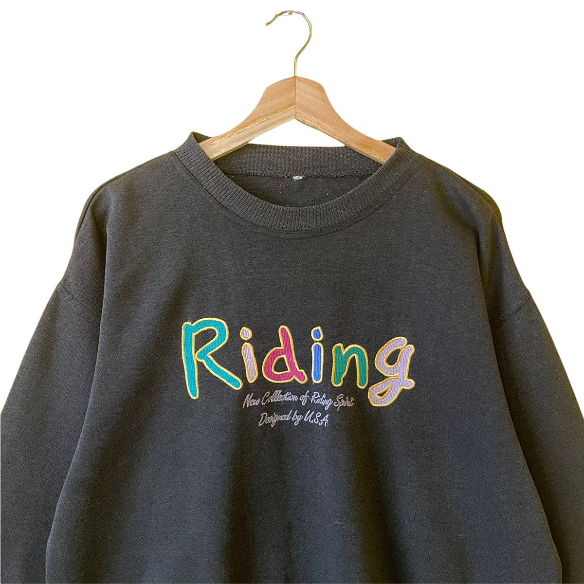 Vintage New Collection Of Riding Spirit Crewneck Sweatshirt Size L Size US M / EU 48-50 / 2 - 4 Thumbnail