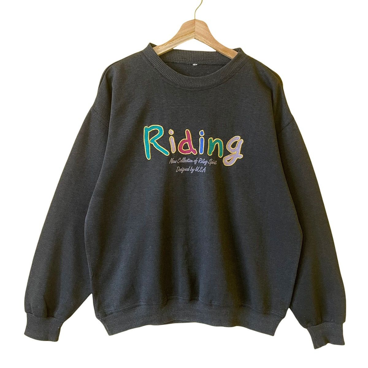 Vintage New Collection Of Riding Spirit Crewneck Sweatshirt Size L Size US M / EU 48-50 / 2 - 1 Thumbnail