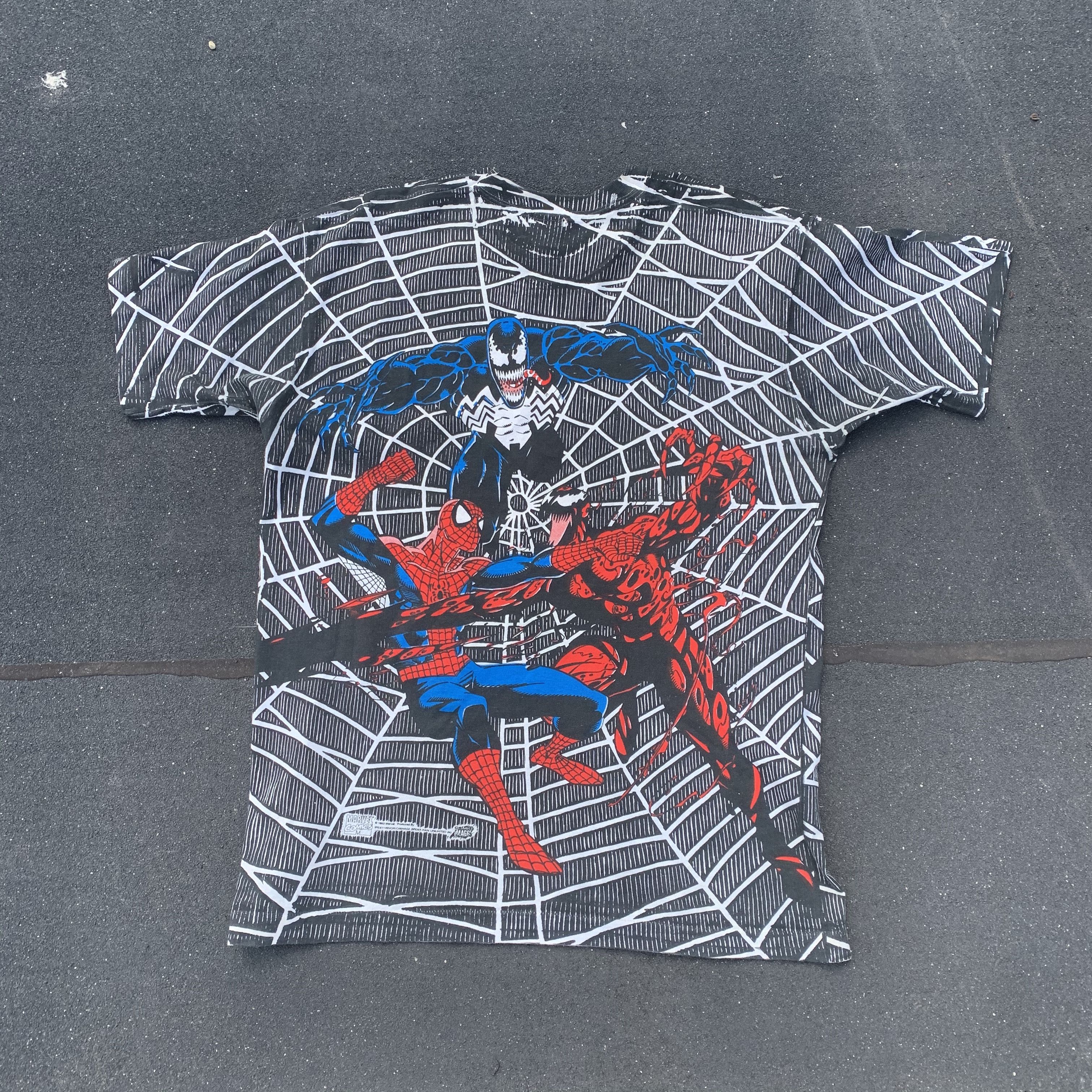 Marvel Comics × Other × Vintage 1993 Marvel Comics Tee Spiderman Venom Carnage AOP Size US XL / EU 56 / 4 - 2 Thumbnail
