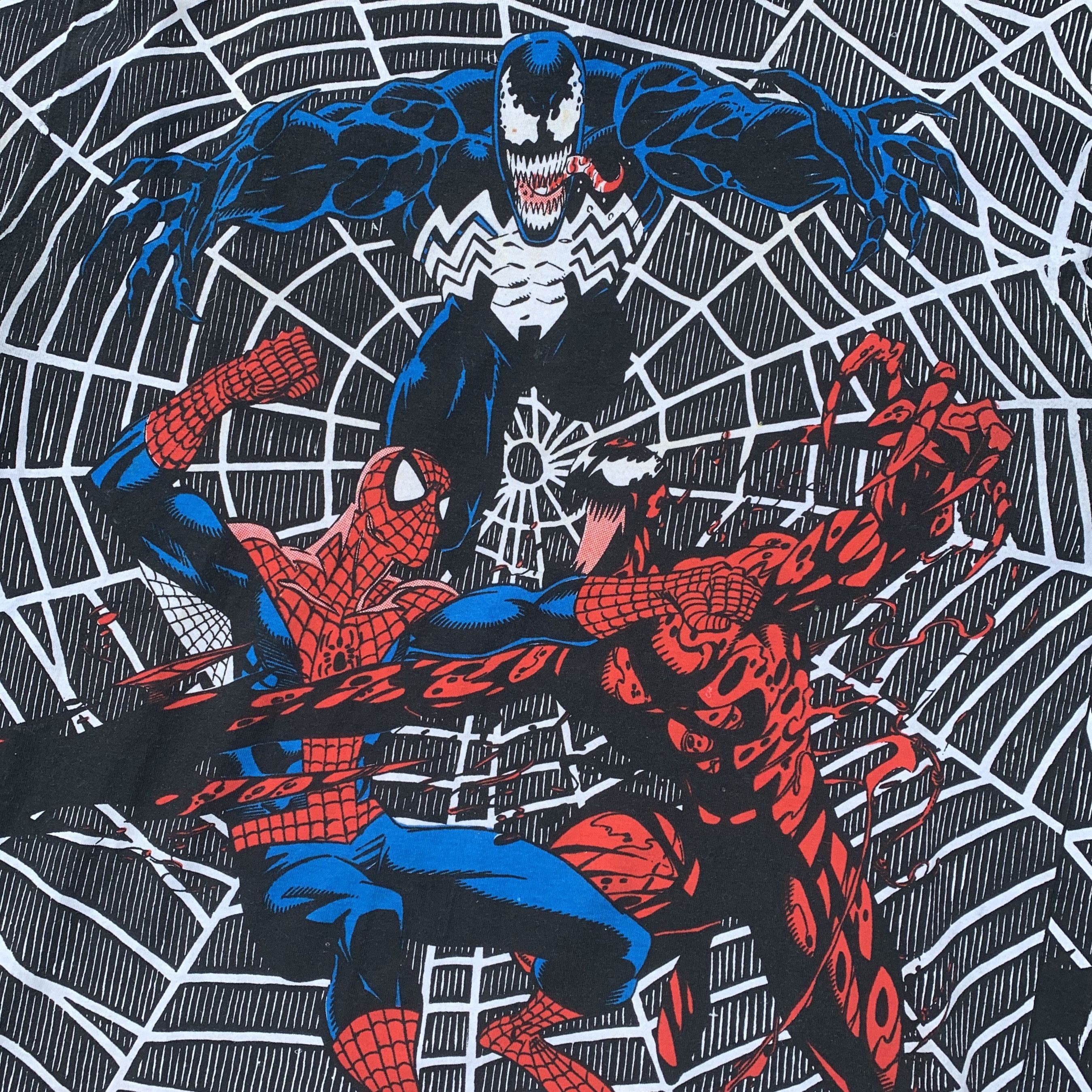 Marvel Comics × Other × Vintage 1993 Marvel Comics Tee Spiderman Venom Carnage AOP Size US XL / EU 56 / 4 - 4 Thumbnail