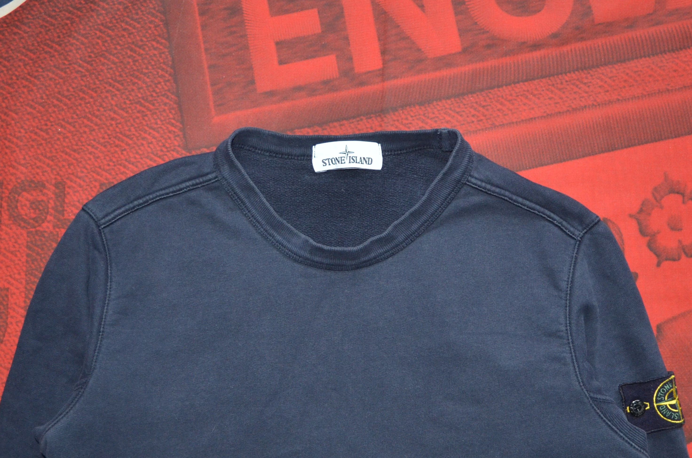 Stone Island Stone Island Men's Sweatshirt 100% Cotton Navy S Authentic Size US S / EU 44-46 / 1 - 2 Thumbnail