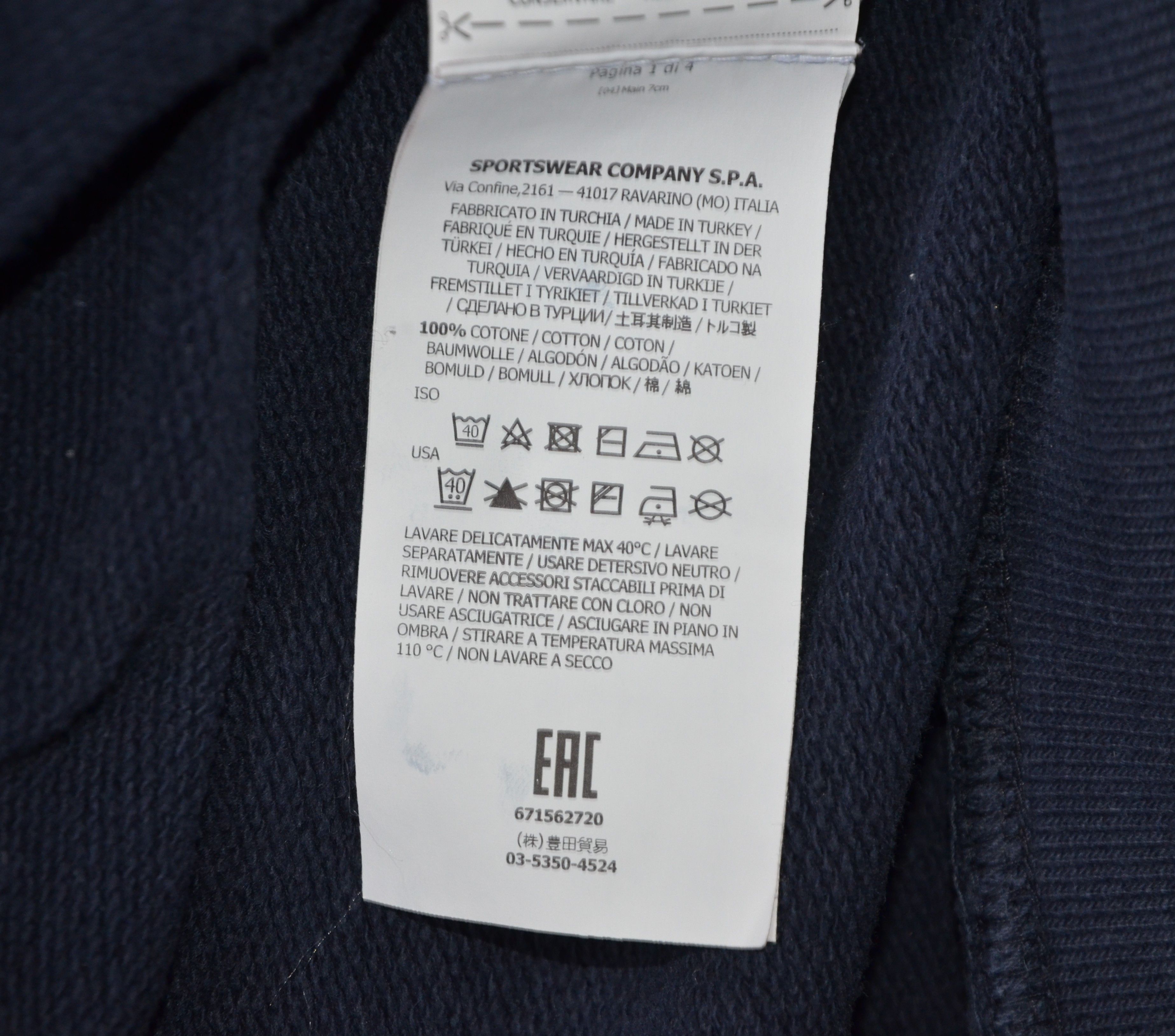 Stone Island Stone Island Men's Sweatshirt 100% Cotton Navy S Authentic Size US S / EU 44-46 / 1 - 22 Thumbnail