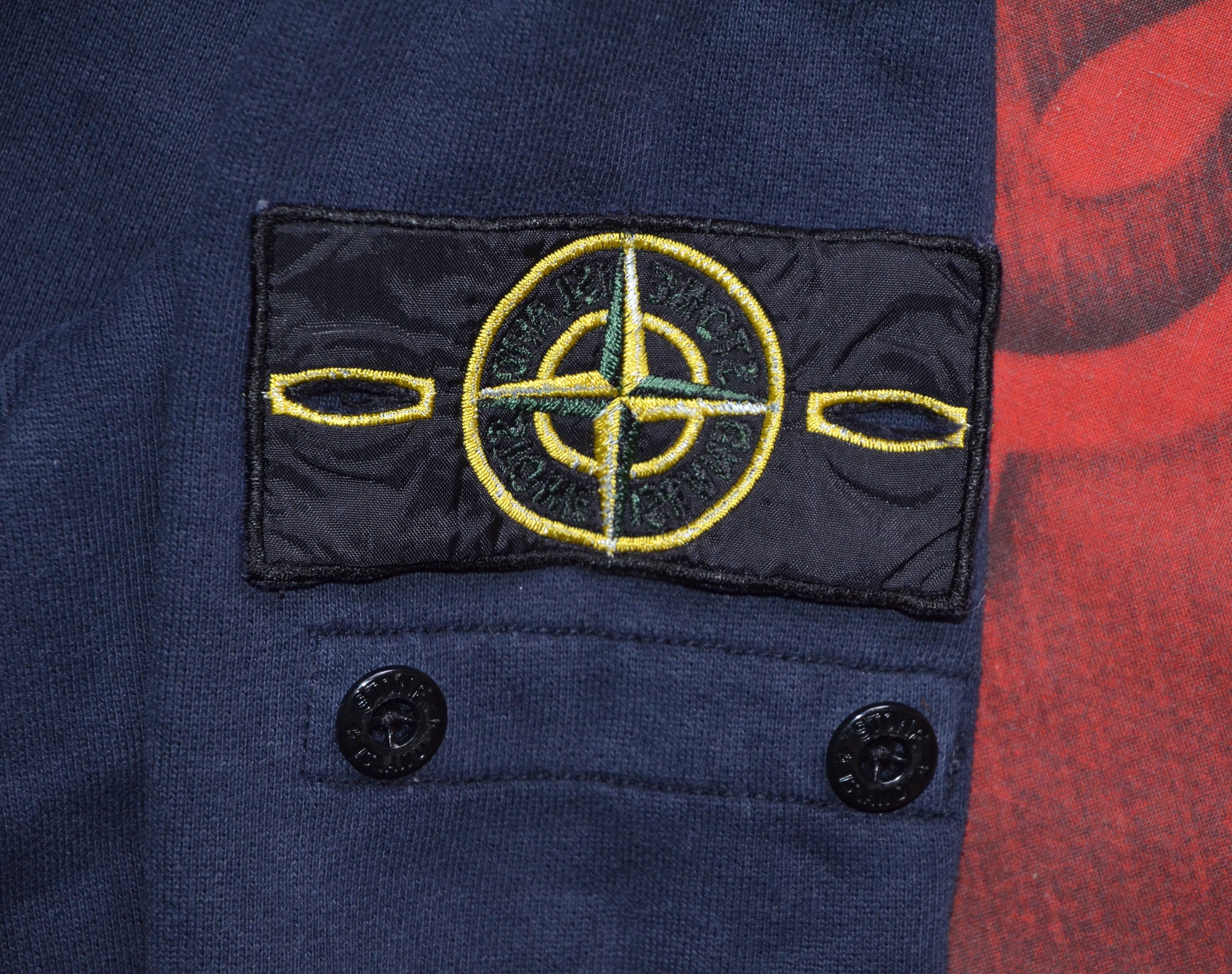 Stone Island Stone Island Men's Sweatshirt 100% Cotton Navy S Authentic Size US S / EU 44-46 / 1 - 18 Thumbnail