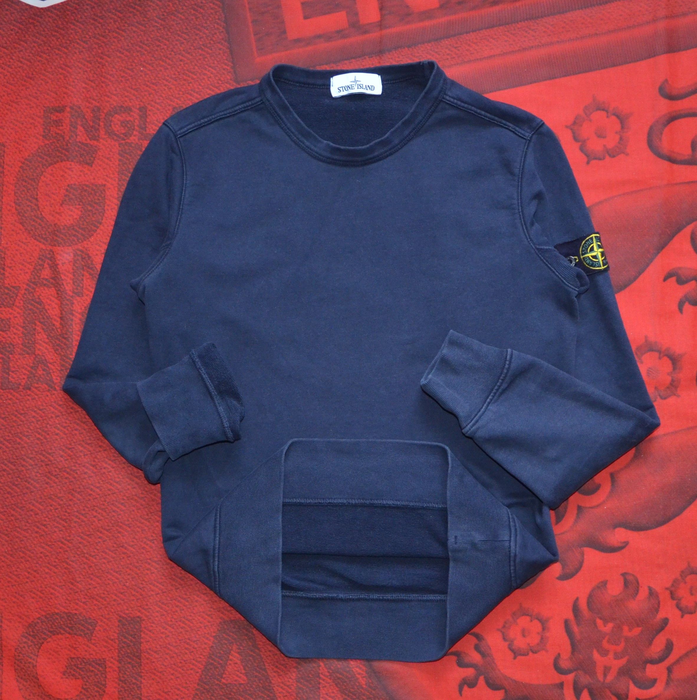 Stone Island Stone Island Men's Sweatshirt 100% Cotton Navy S Authentic Size US S / EU 44-46 / 1 - 5 Thumbnail