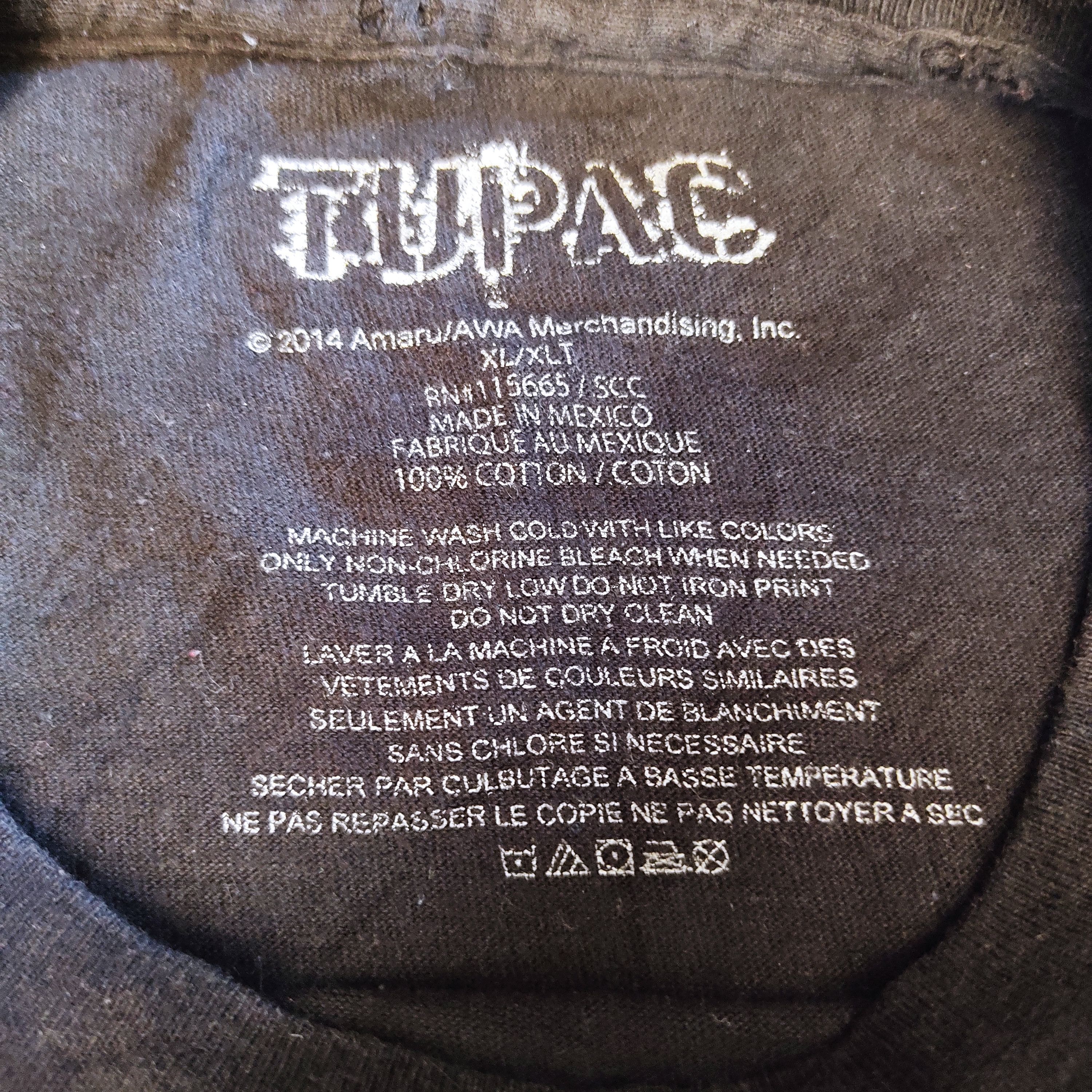 Rap Tees Tupac Shakur Amerikaz Most Wanted Tshirts Big Sizes Size US XL / EU 56 / 4 - 11 Thumbnail