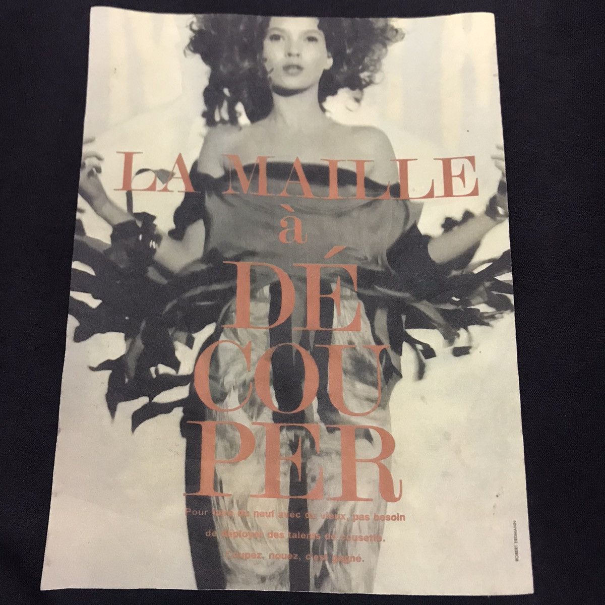 Vintage Vintage 1991 Kate Moss La Maille A De Cou Per Sweatshirt Size US M / EU 48-50 / 2 - 3 Thumbnail